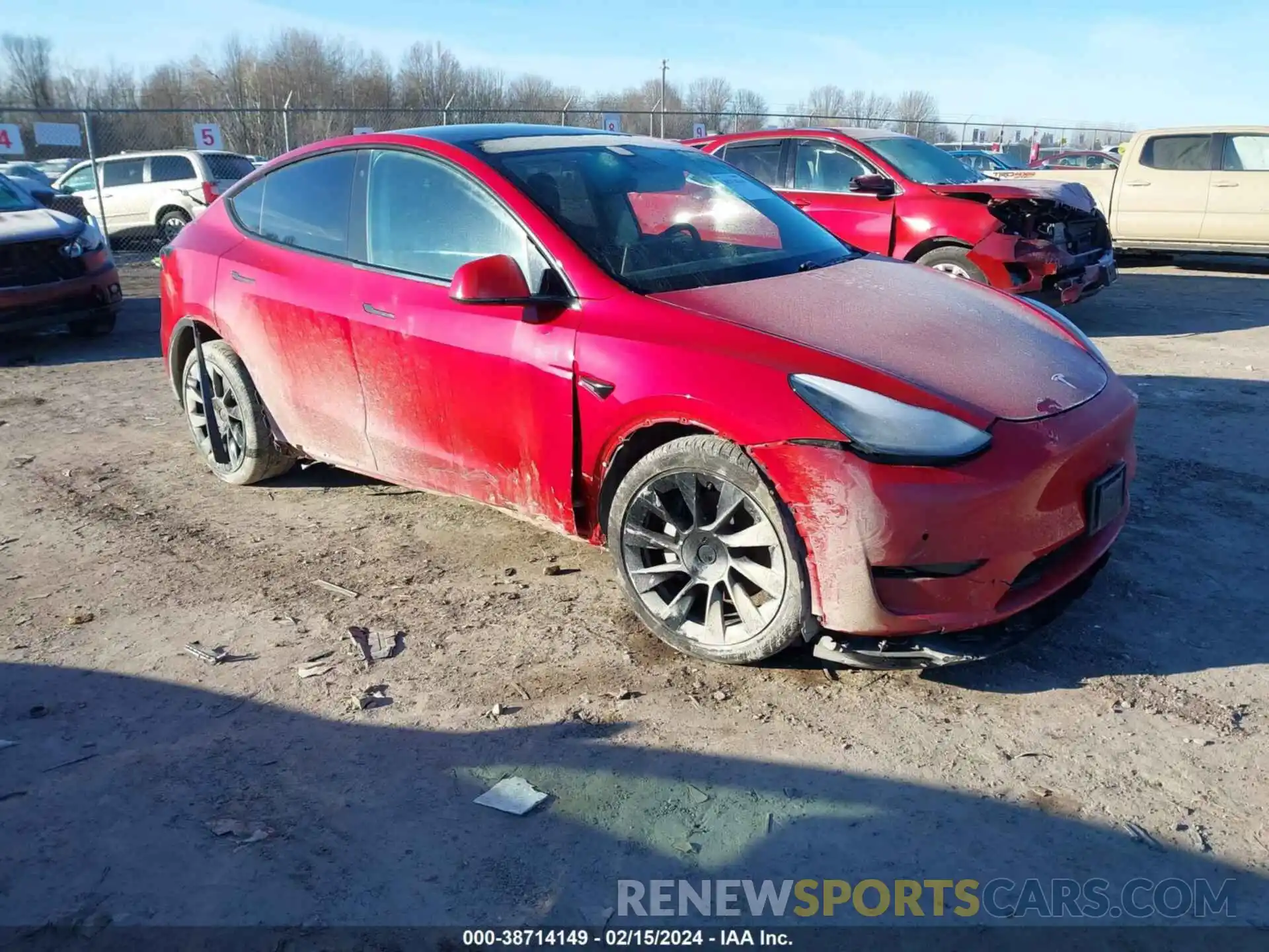 1 Photograph of a damaged car 5YJYGDEE3LF029458 TESLA MODEL Y 2020