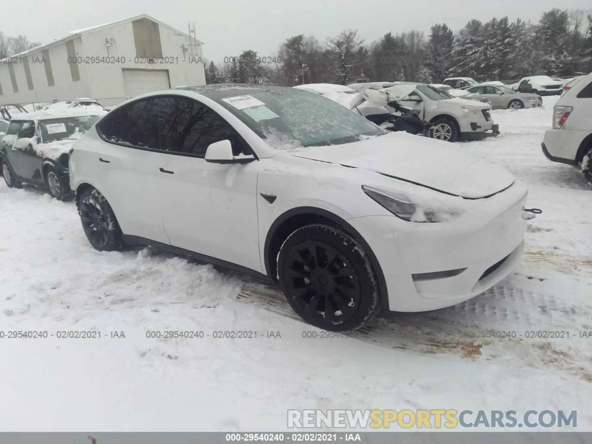 1 Photograph of a damaged car 5YJYGDEE3LF029816 TESLA MODEL Y 2020