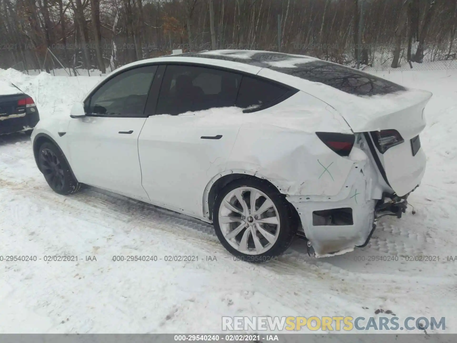 3 Photograph of a damaged car 5YJYGDEE3LF029816 TESLA MODEL Y 2020