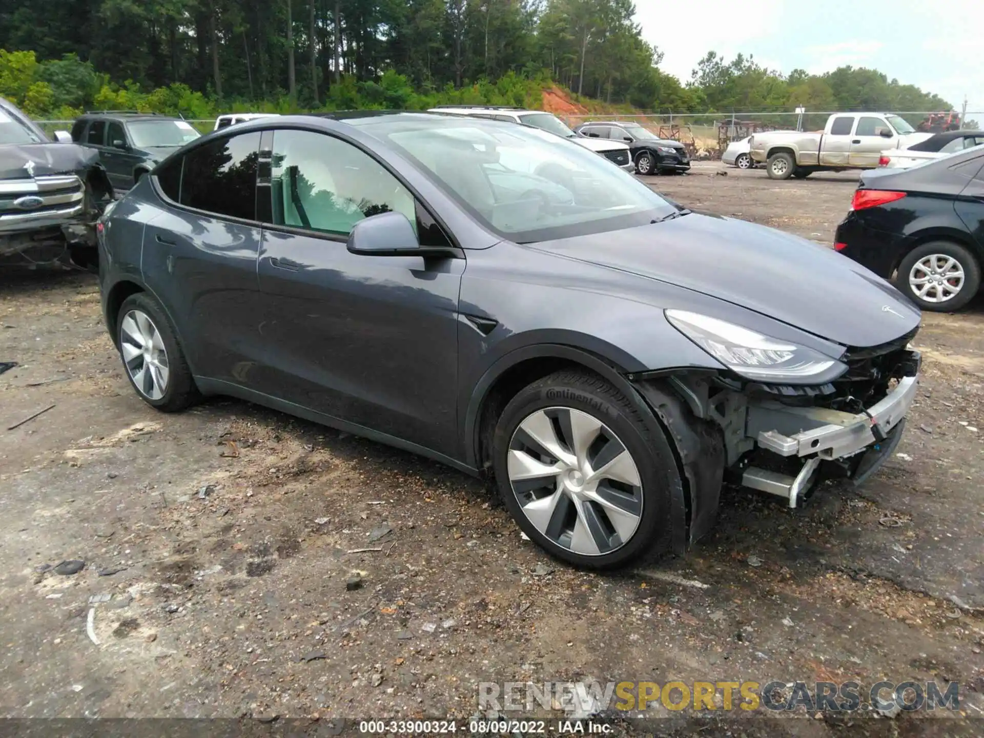 1 Photograph of a damaged car 5YJYGDEE3LF032425 TESLA MODEL Y 2020