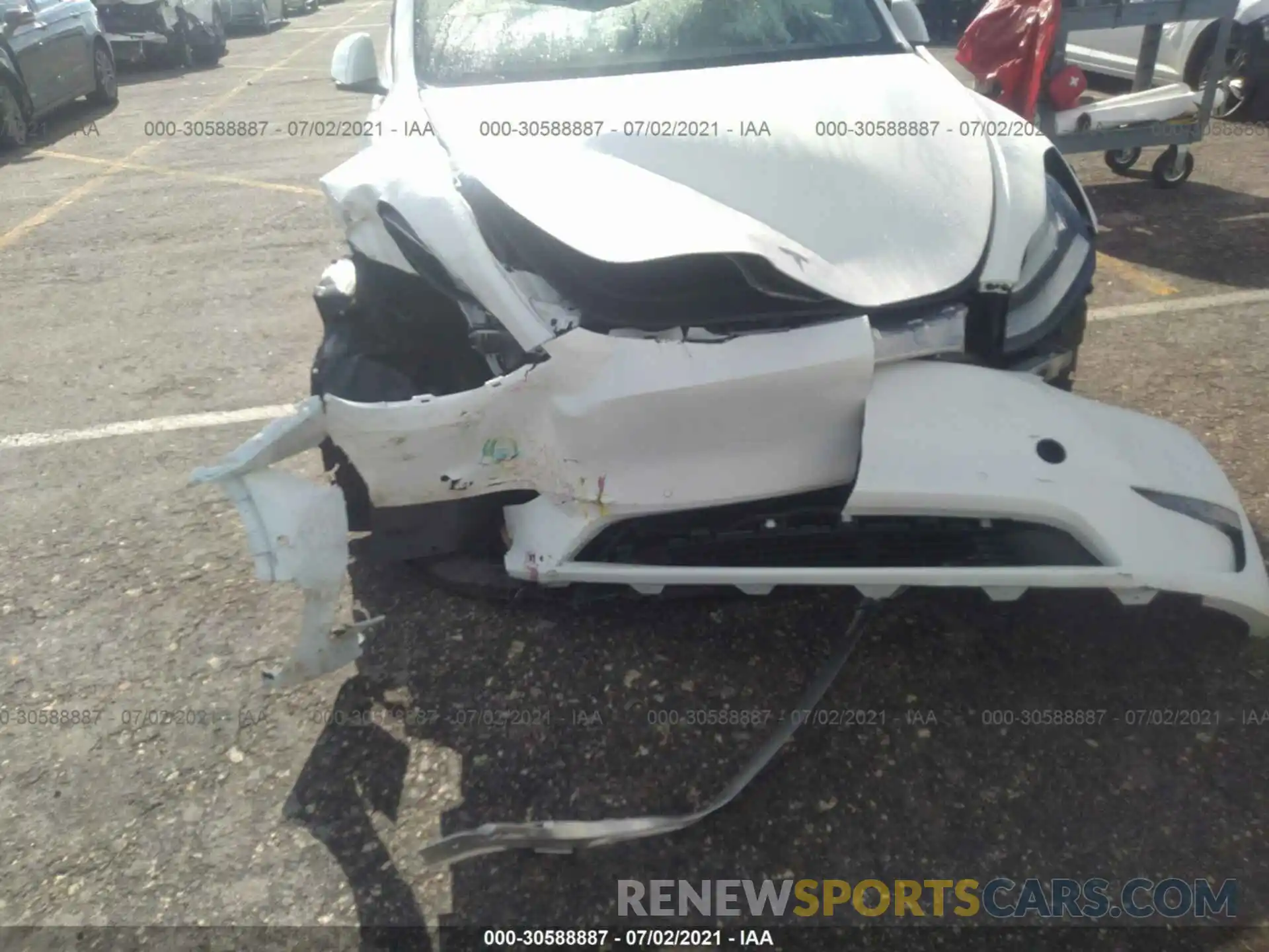 6 Photograph of a damaged car 5YJYGDEE3LF034997 TESLA MODEL Y 2020