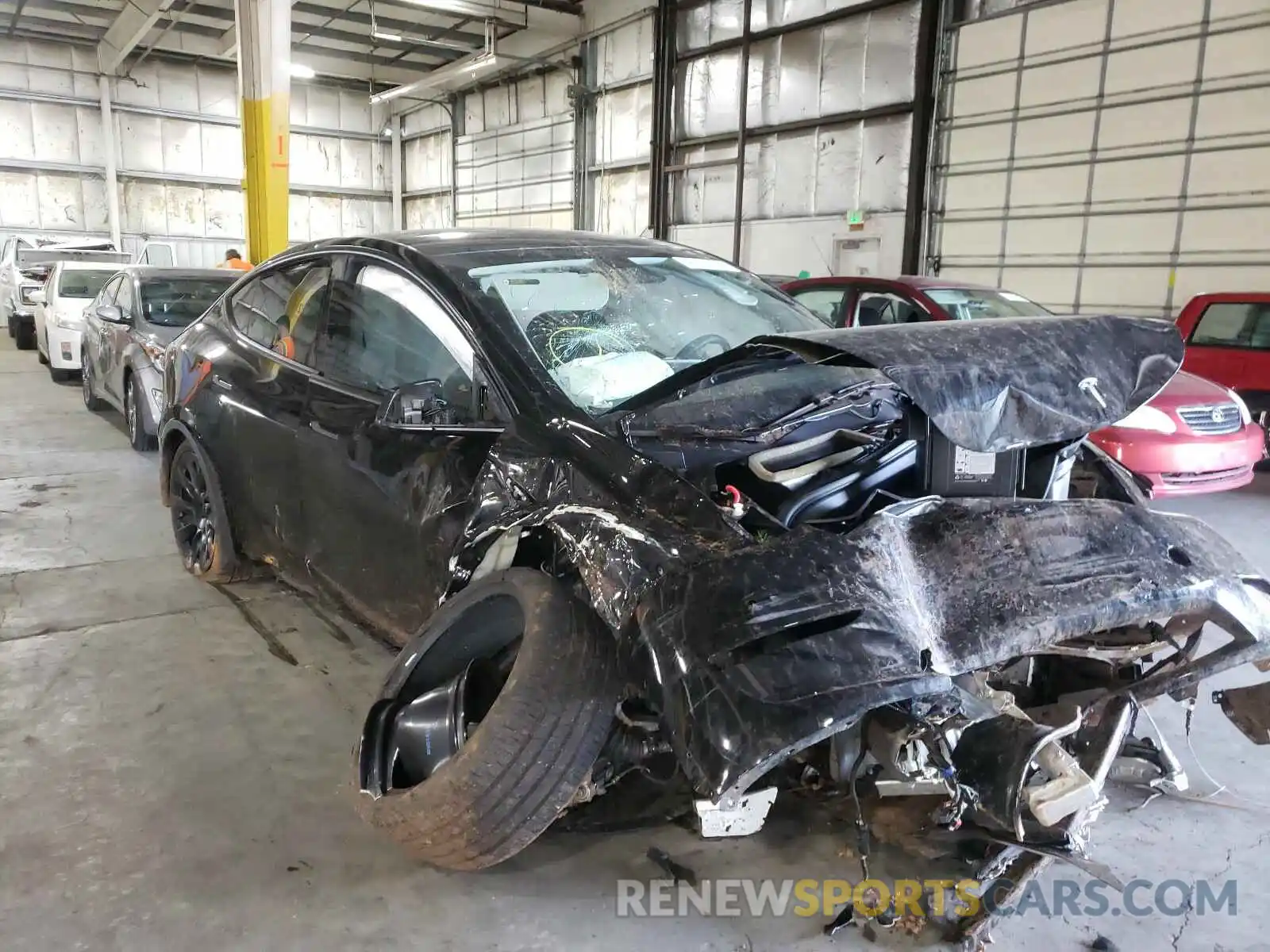 1 Photograph of a damaged car 5YJYGDEE3LF036300 TESLA MODEL Y 2020