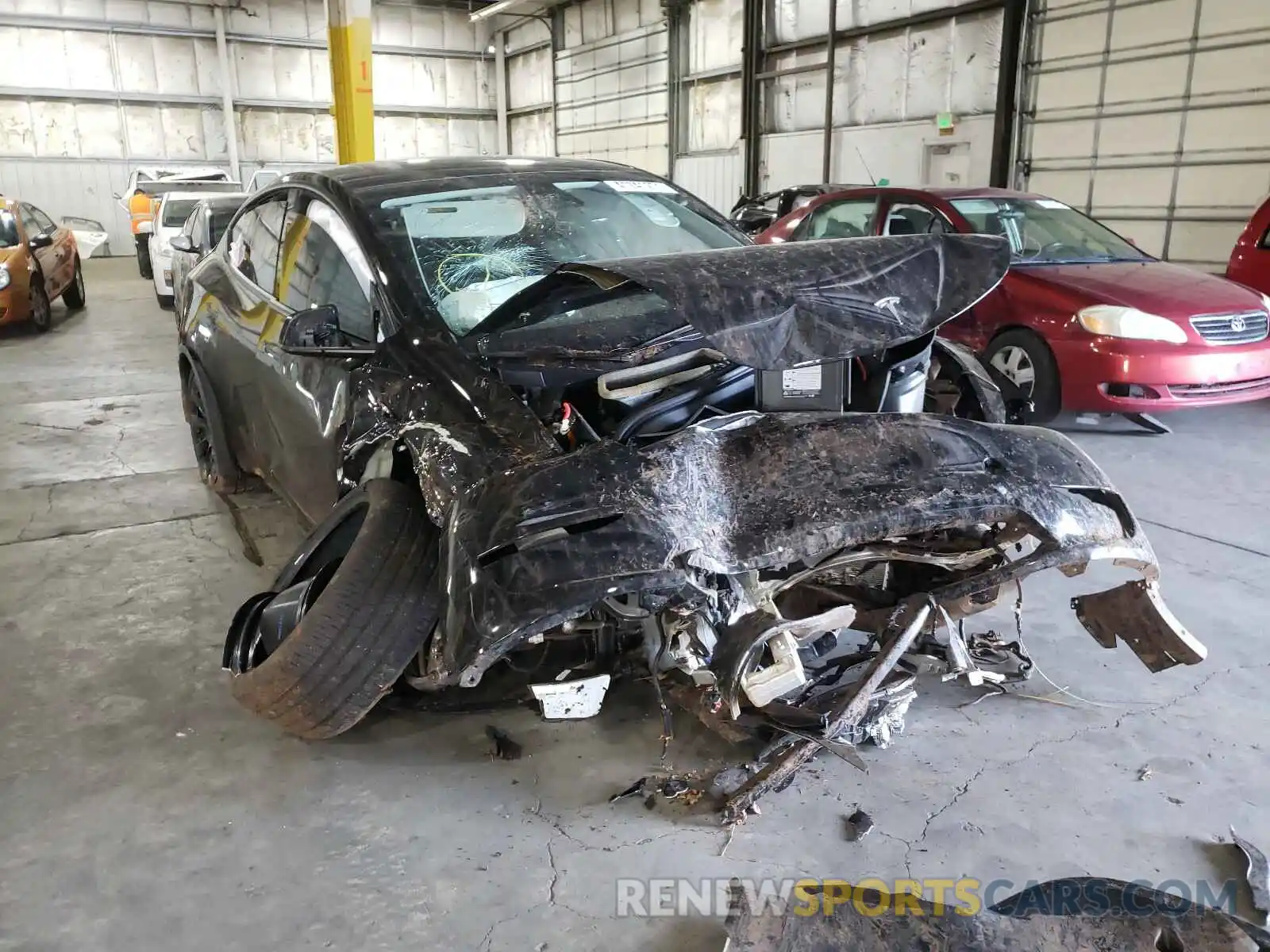 9 Photograph of a damaged car 5YJYGDEE3LF036300 TESLA MODEL Y 2020