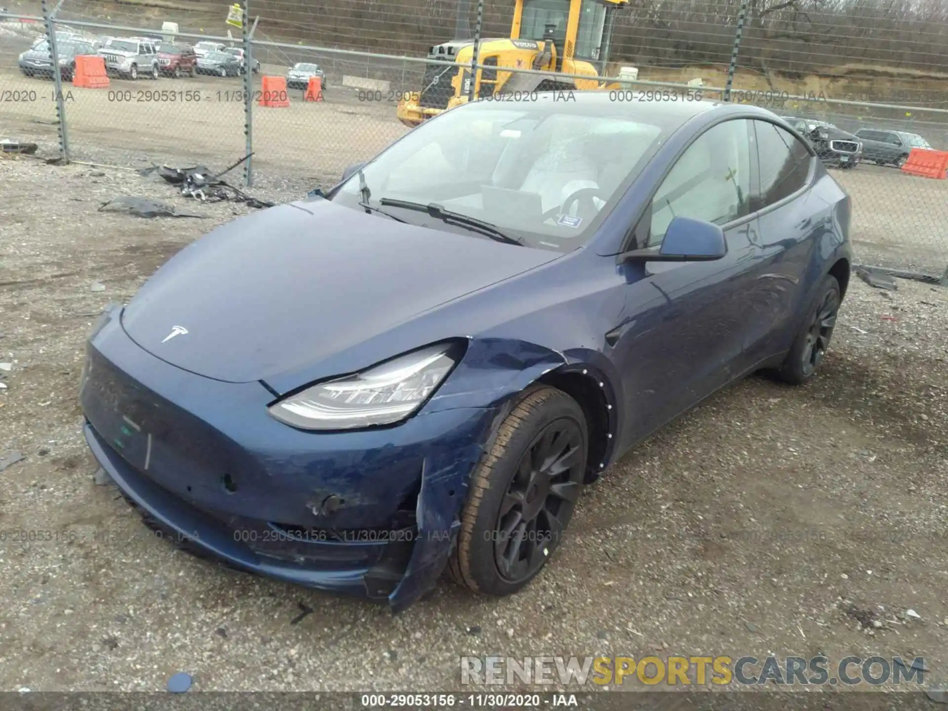 2 Photograph of a damaged car 5YJYGDEE3LF037589 TESLA MODEL Y 2020