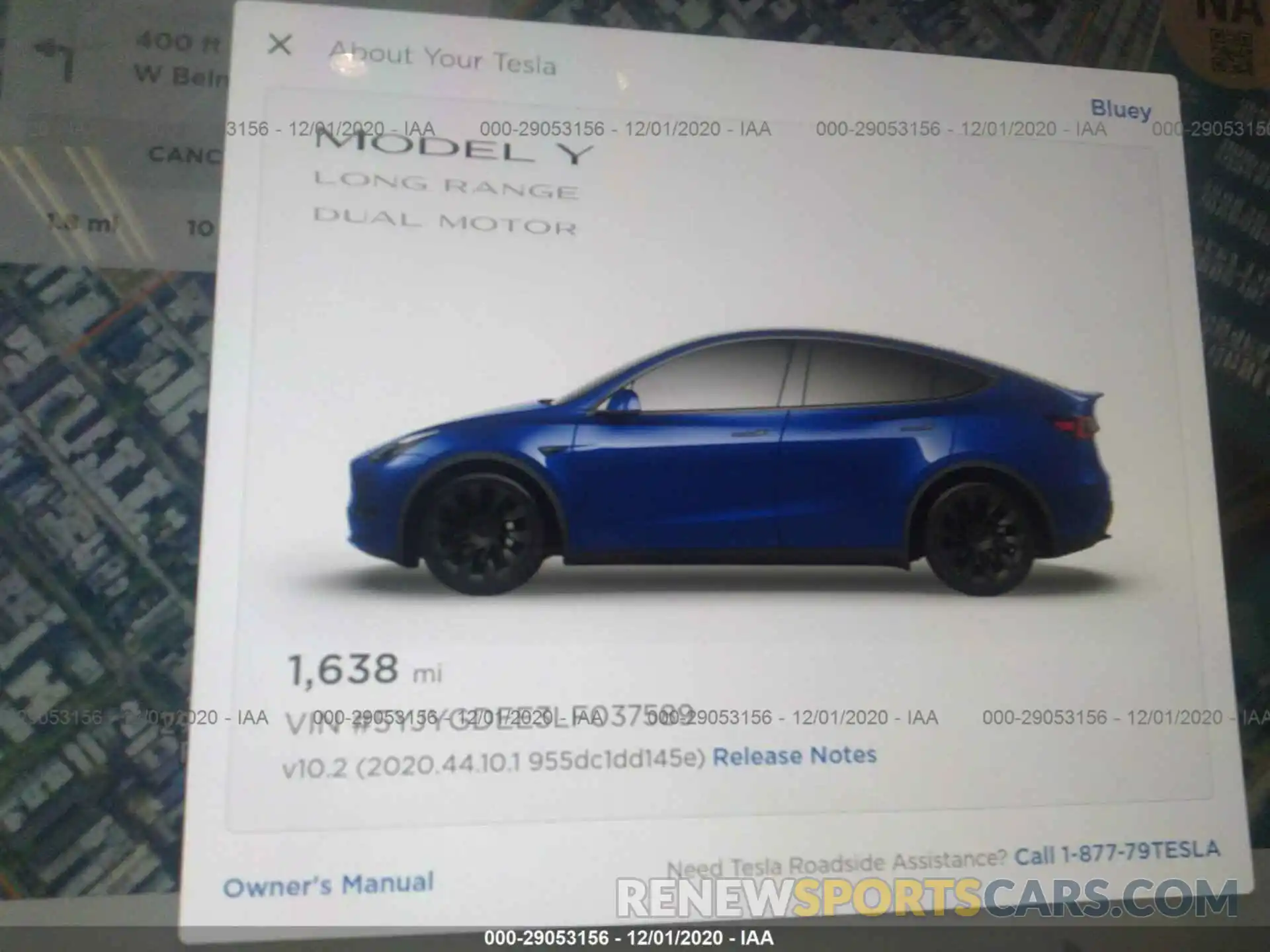 7 Фотография поврежденного автомобиля 5YJYGDEE3LF037589 TESLA MODEL Y 2020