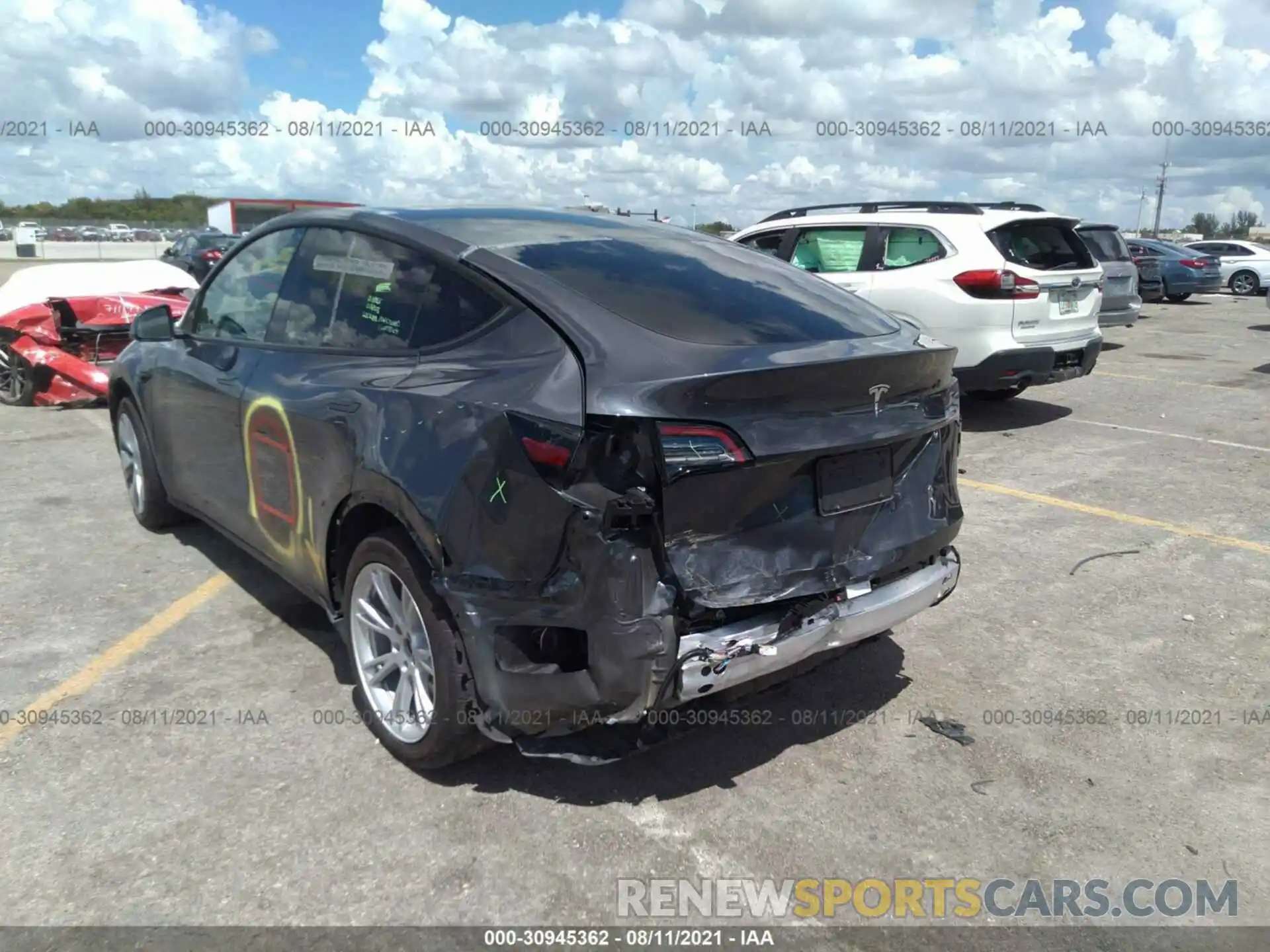 6 Photograph of a damaged car 5YJYGDEE3LF043912 TESLA MODEL Y 2020