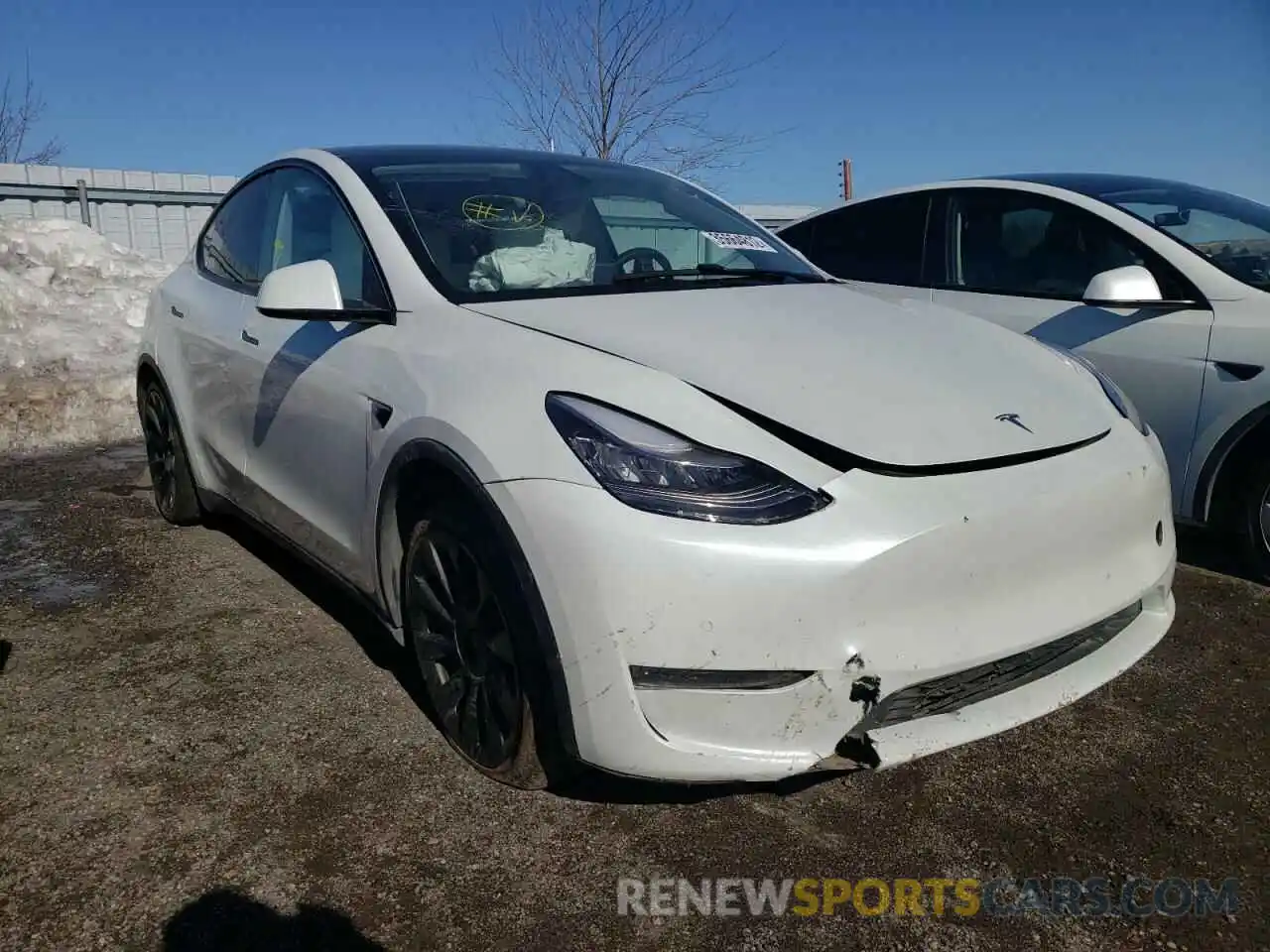 1 Photograph of a damaged car 5YJYGDEE3LF046230 TESLA MODEL Y 2020