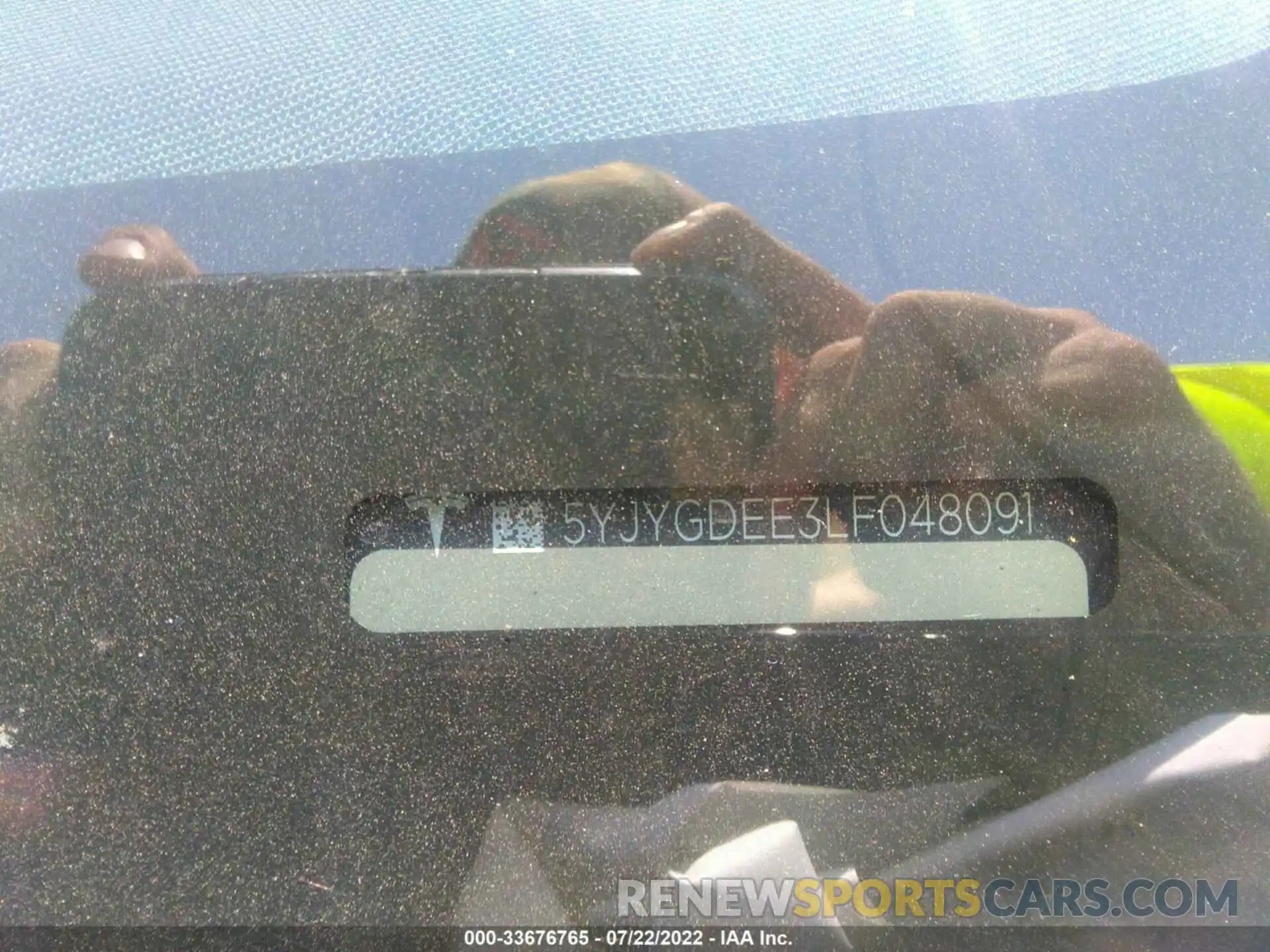 9 Photograph of a damaged car 5YJYGDEE3LF048091 TESLA MODEL Y 2020