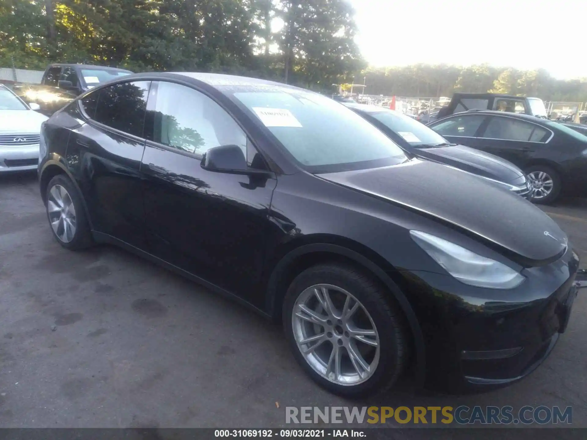 1 Photograph of a damaged car 5YJYGDEE3LF049757 TESLA MODEL Y 2020