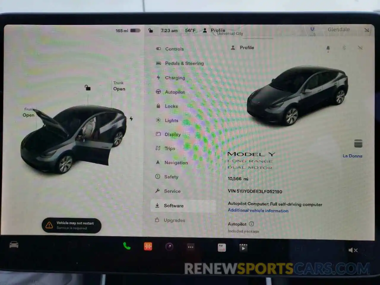 8 Photograph of a damaged car 5YJYGDEE3LF052190 TESLA MODEL Y 2020