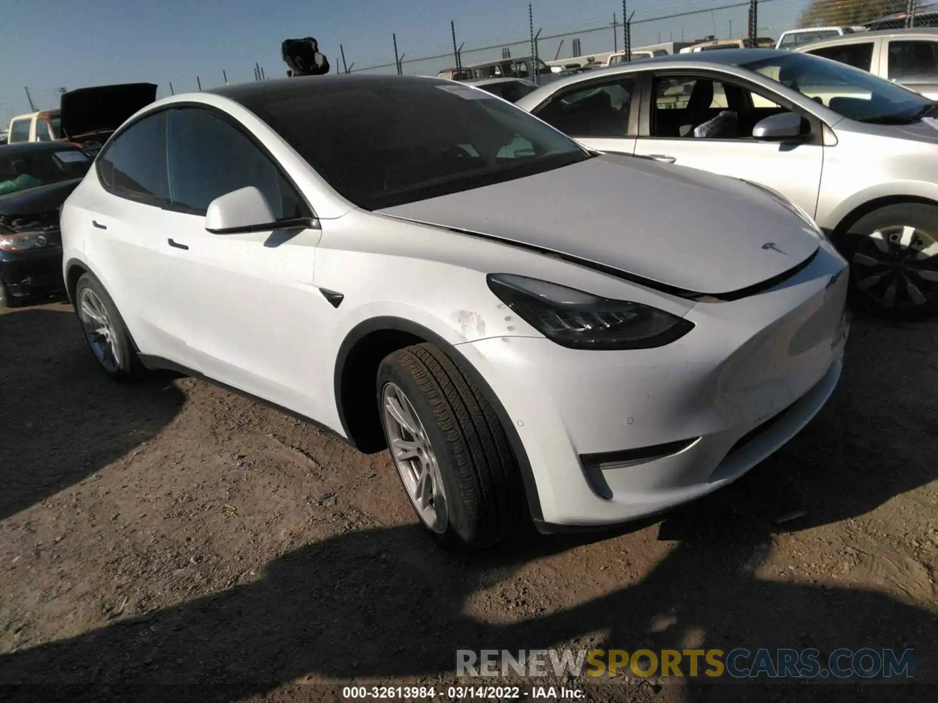 1 Photograph of a damaged car 5YJYGDEE3LF053002 TESLA MODEL Y 2020