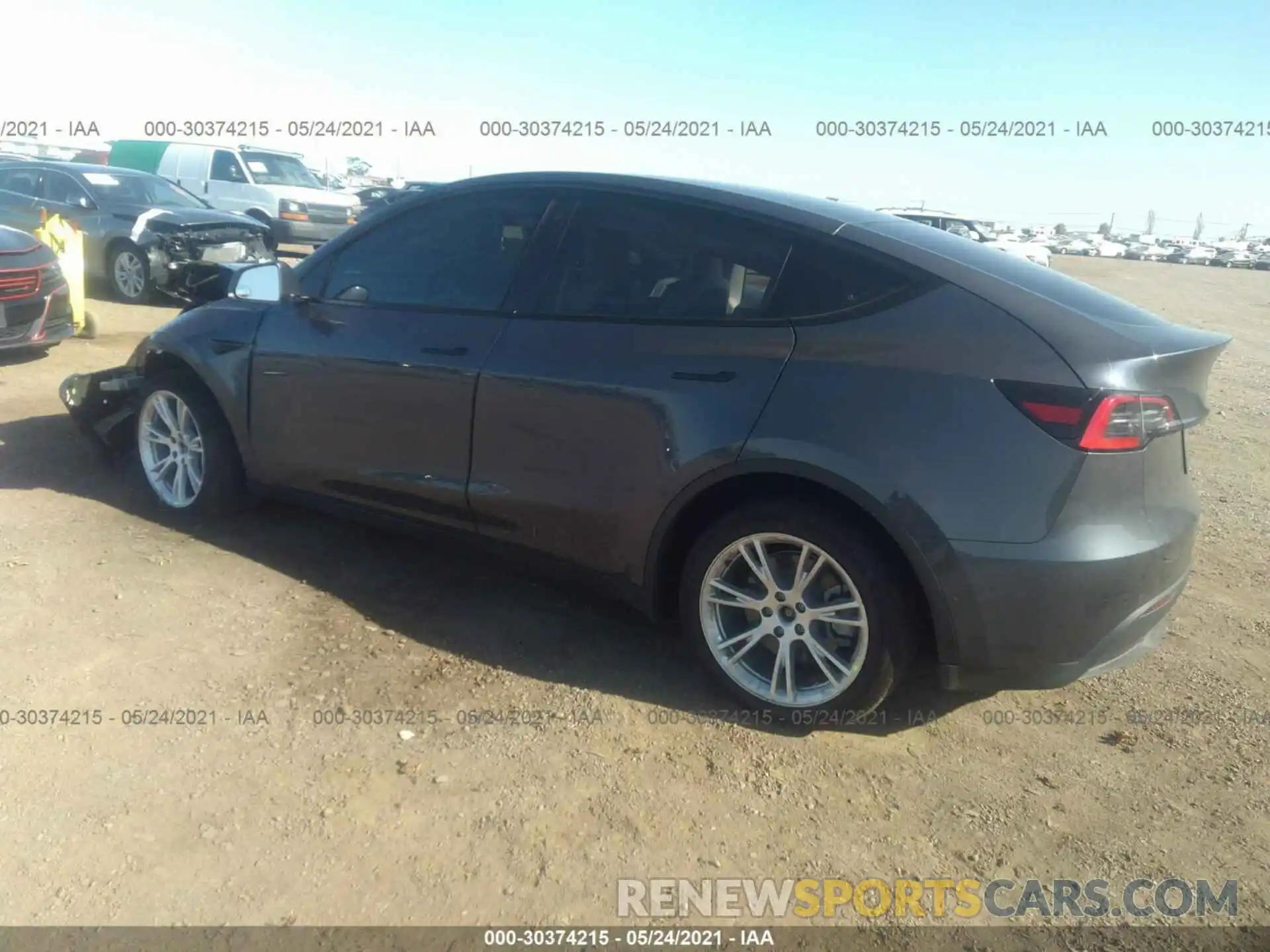 3 Photograph of a damaged car 5YJYGDEE3LF053730 TESLA MODEL Y 2020