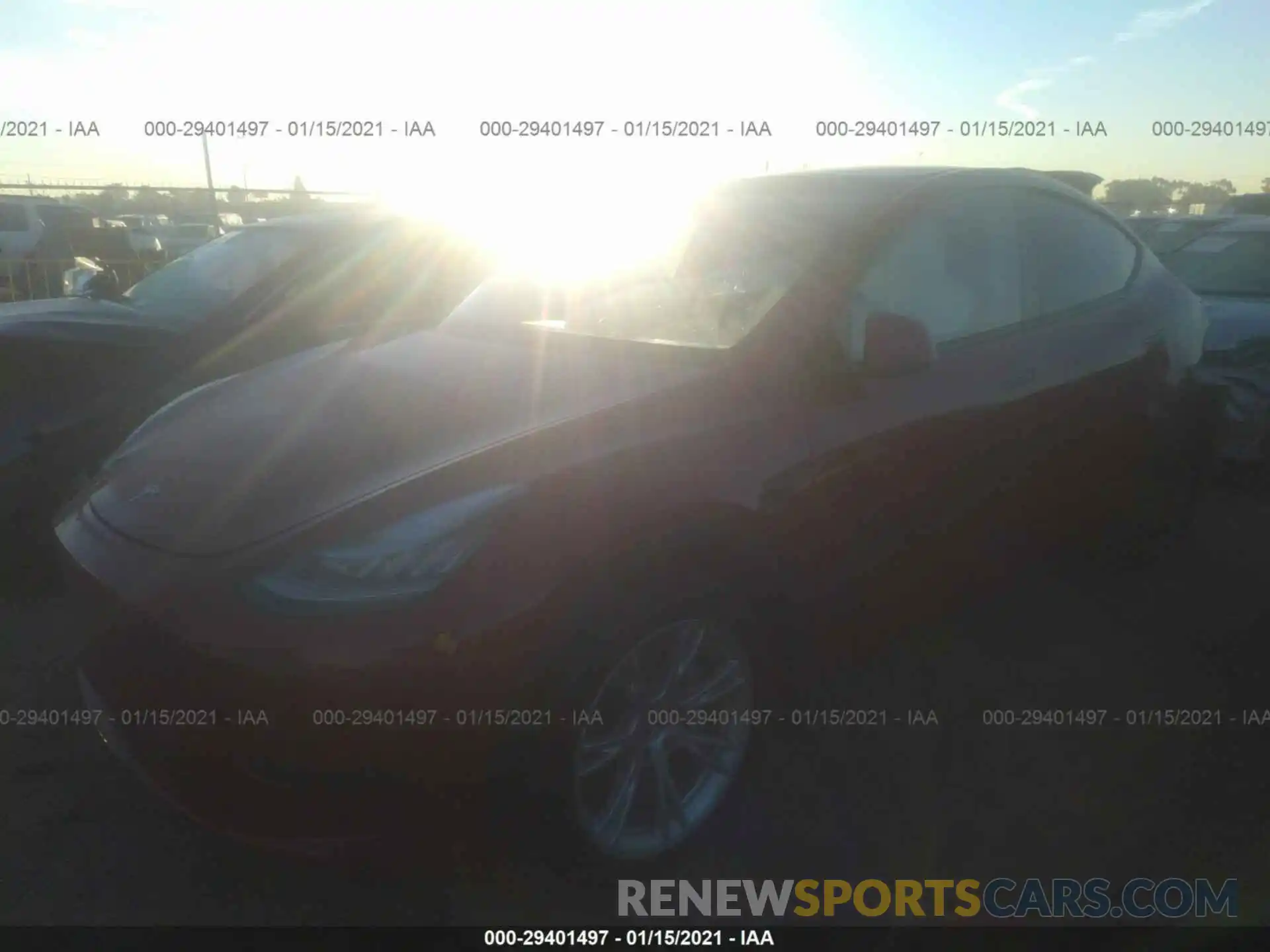 2 Photograph of a damaged car 5YJYGDEE3LF057079 TESLA MODEL Y 2020