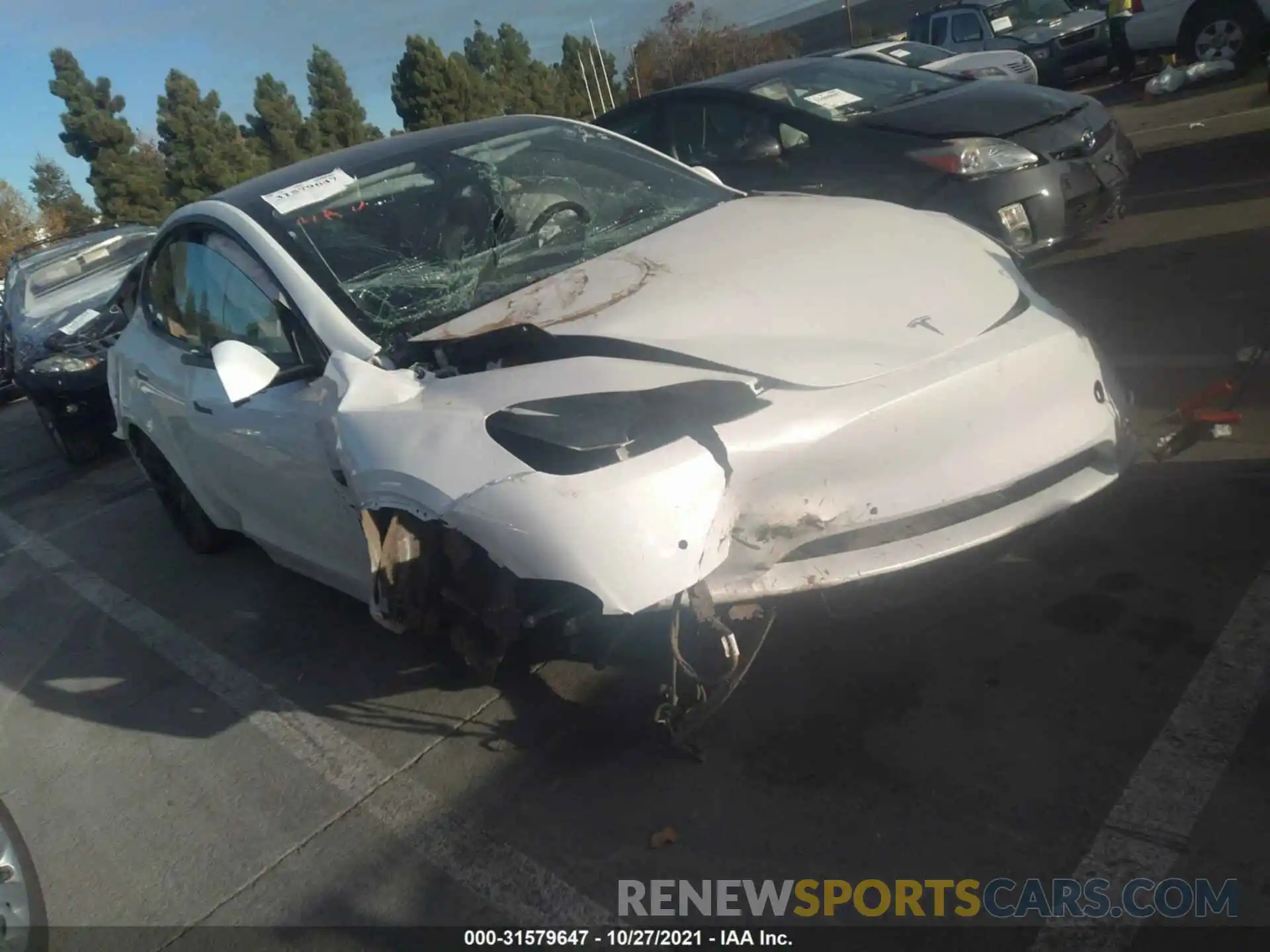 1 Photograph of a damaged car 5YJYGDEE3LF058538 TESLA MODEL Y 2020