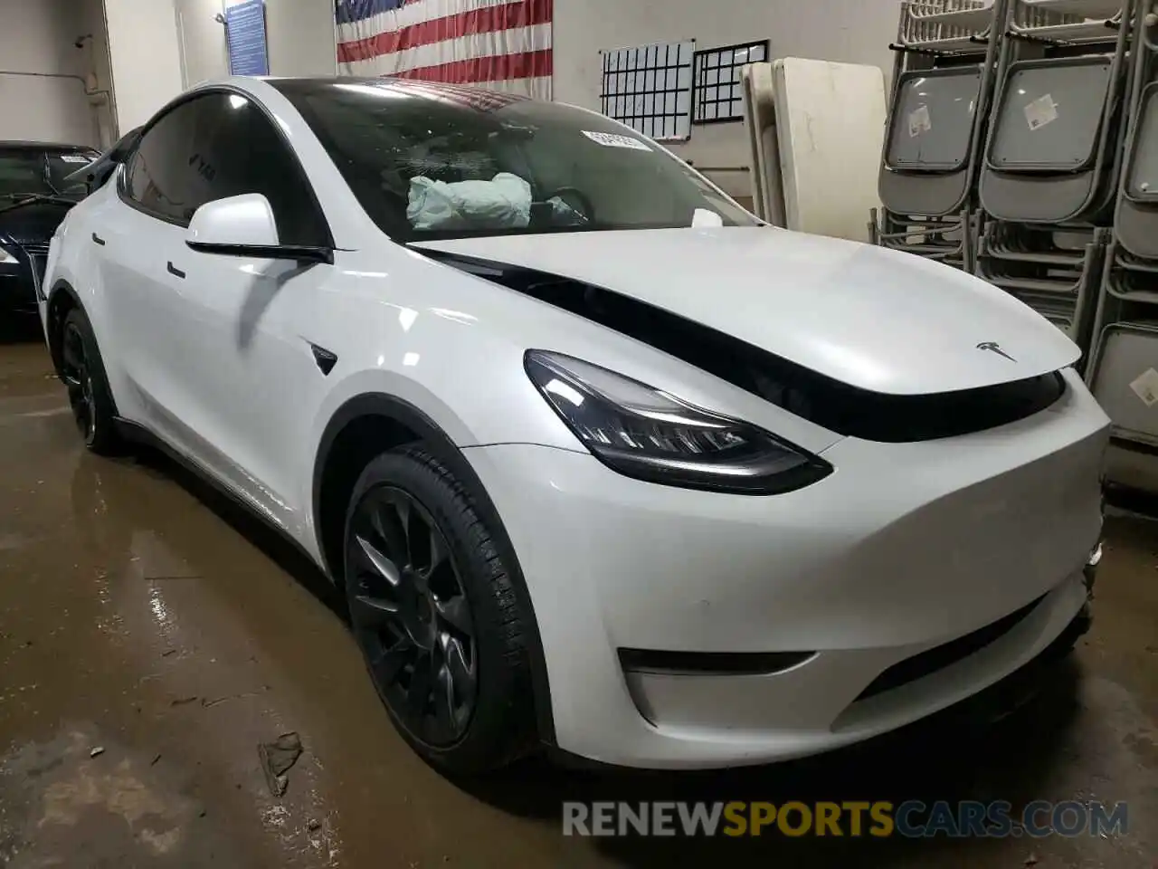 1 Photograph of a damaged car 5YJYGDEE3LF058586 TESLA MODEL Y 2020