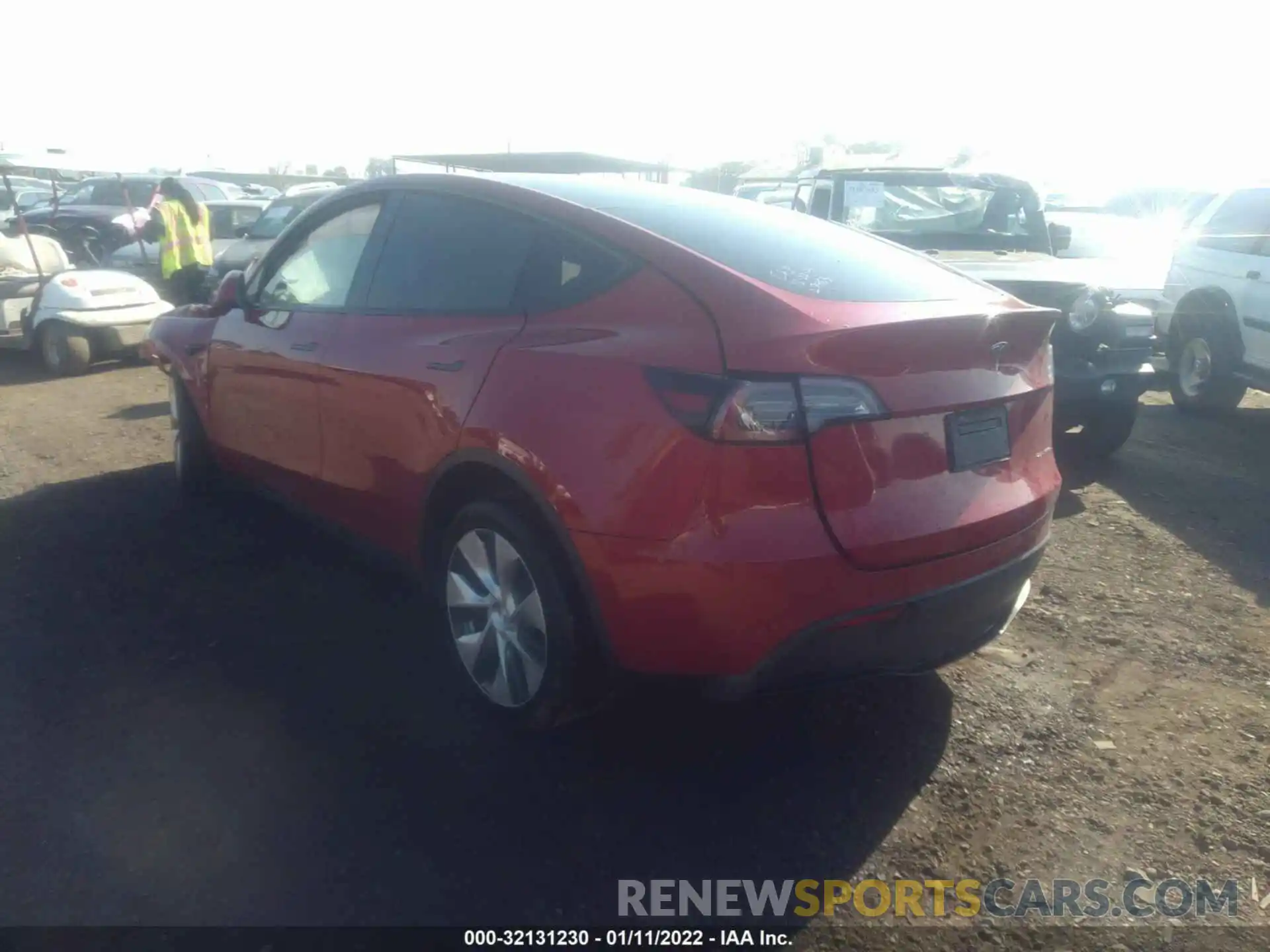 3 Photograph of a damaged car 5YJYGDEE4LF010112 TESLA MODEL Y 2020