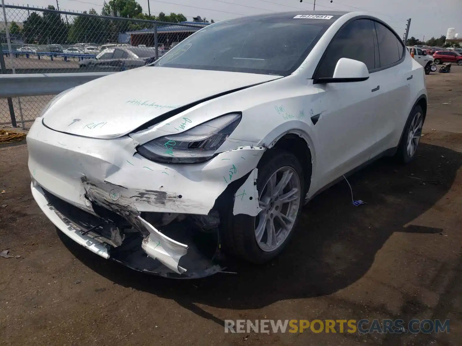 9 Photograph of a damaged car 5YJYGDEE4LF015147 TESLA MODEL Y 2020