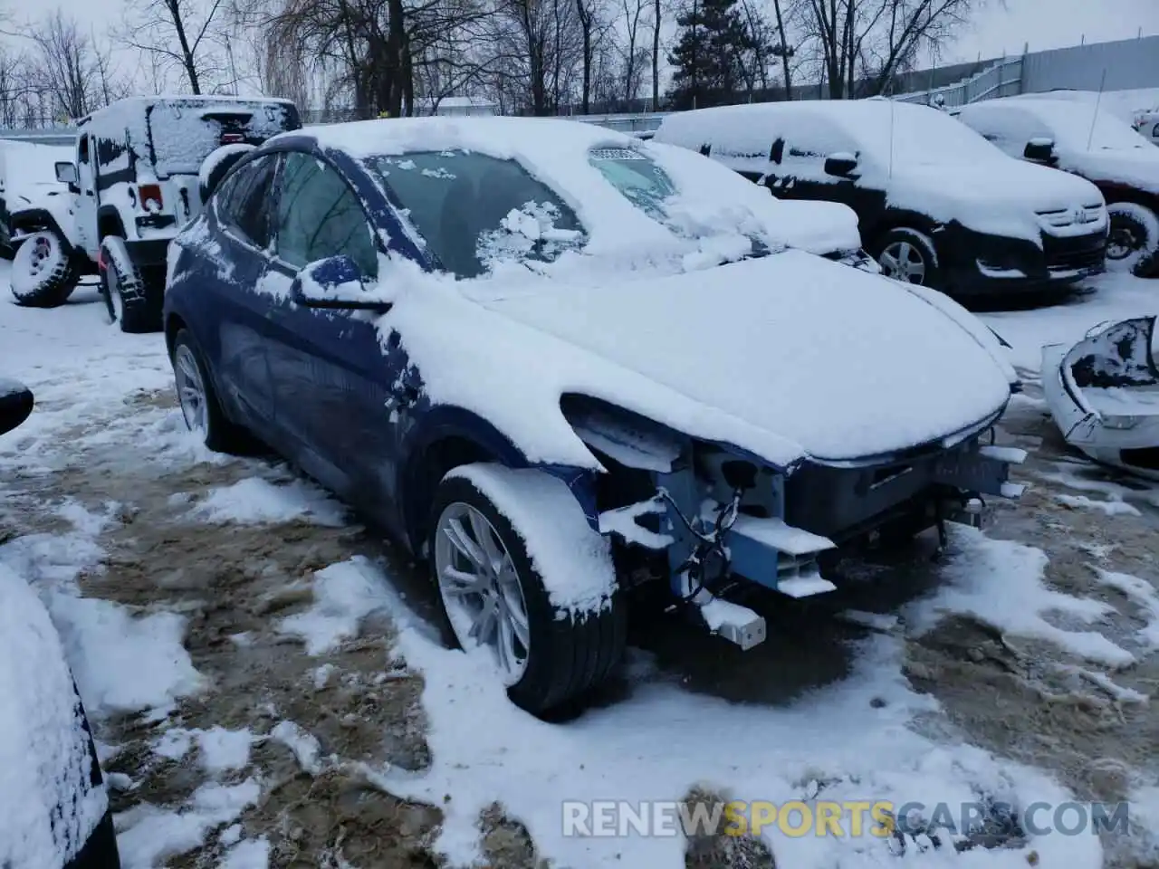 1 Photograph of a damaged car 5YJYGDEE4LF015391 TESLA MODEL Y 2020