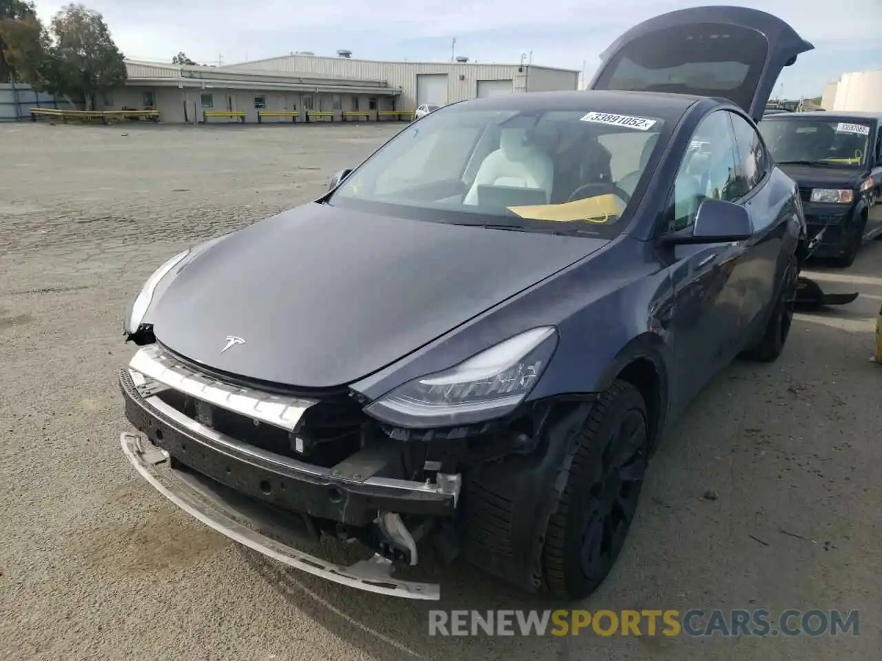 2 Photograph of a damaged car 5YJYGDEE4LF018470 TESLA MODEL Y 2020