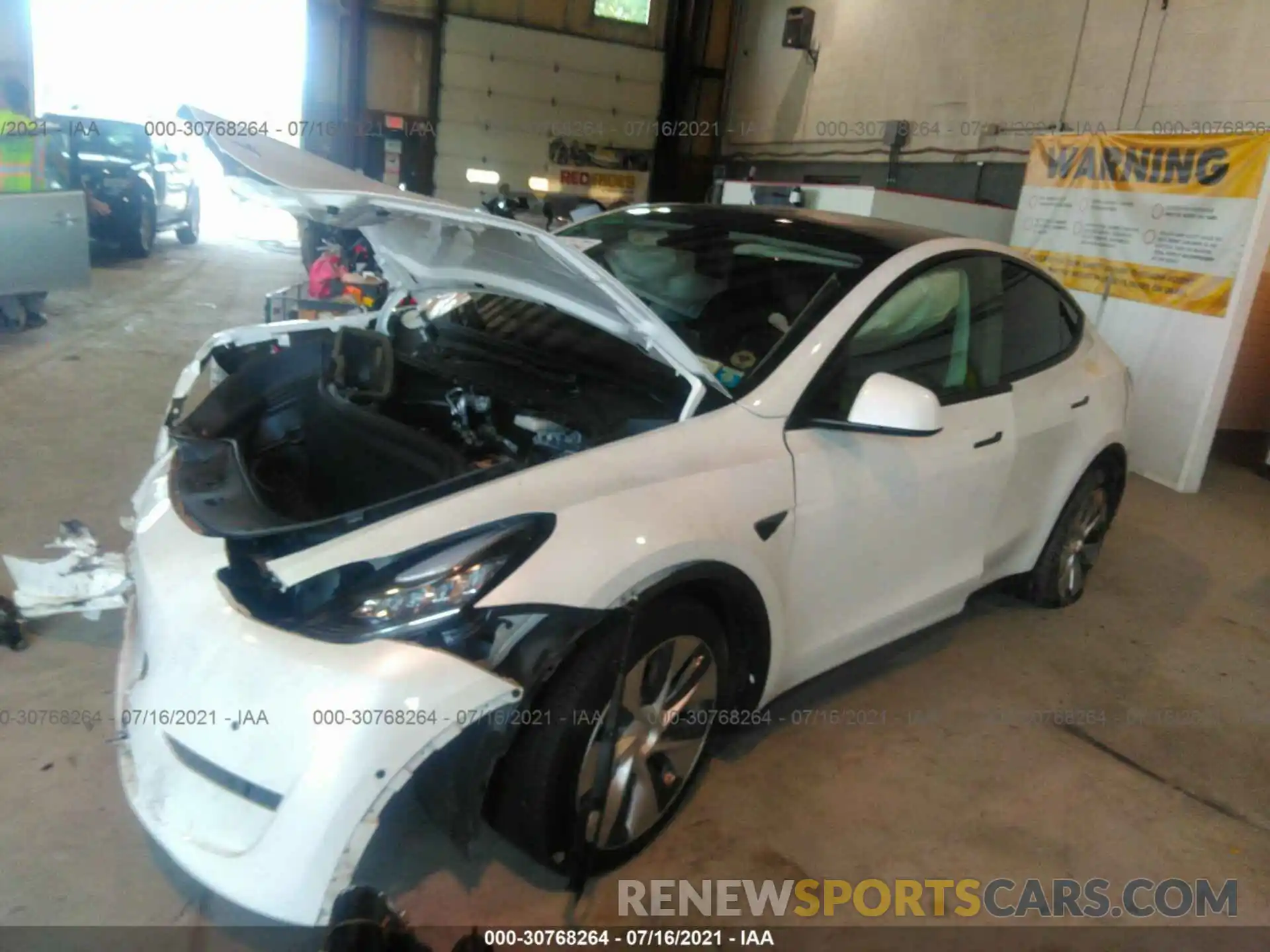 2 Photograph of a damaged car 5YJYGDEE4LF025905 TESLA MODEL Y 2020