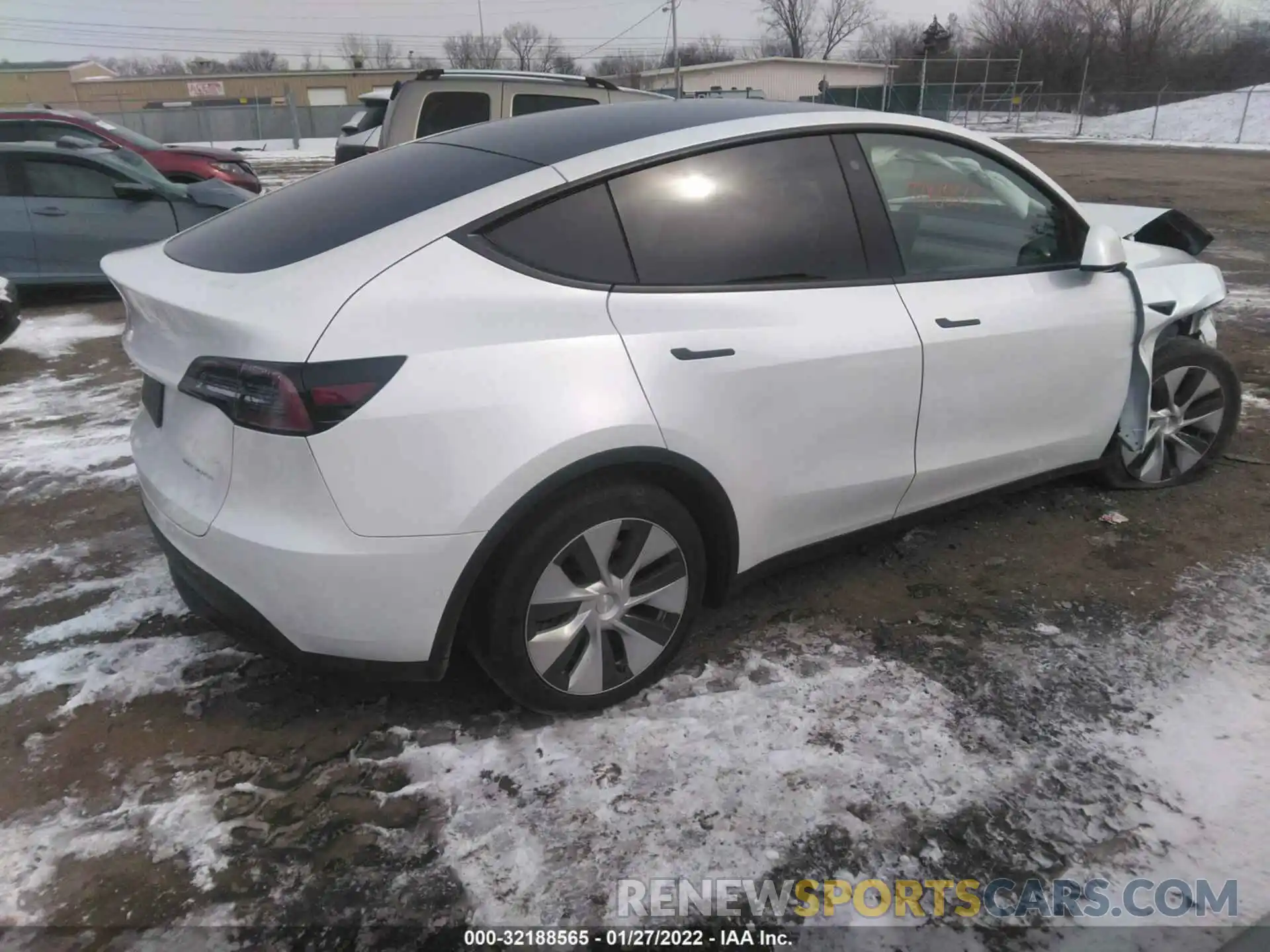 4 Photograph of a damaged car 5YJYGDEE4LF026410 TESLA MODEL Y 2020