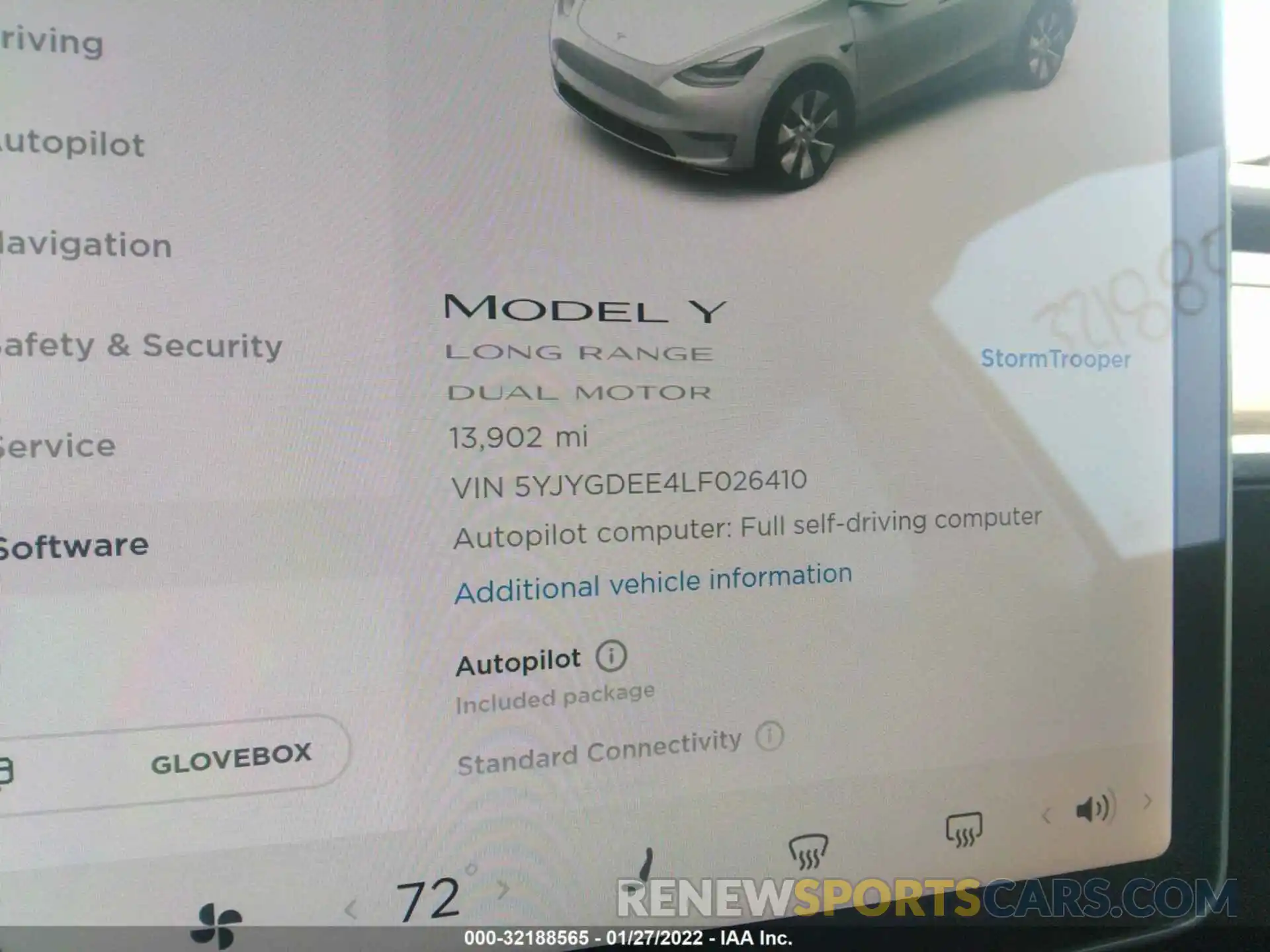 7 Photograph of a damaged car 5YJYGDEE4LF026410 TESLA MODEL Y 2020