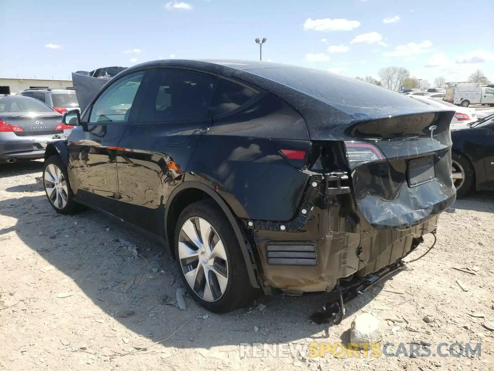 3 Photograph of a damaged car 5YJYGDEE4LF026875 TESLA MODEL Y 2020