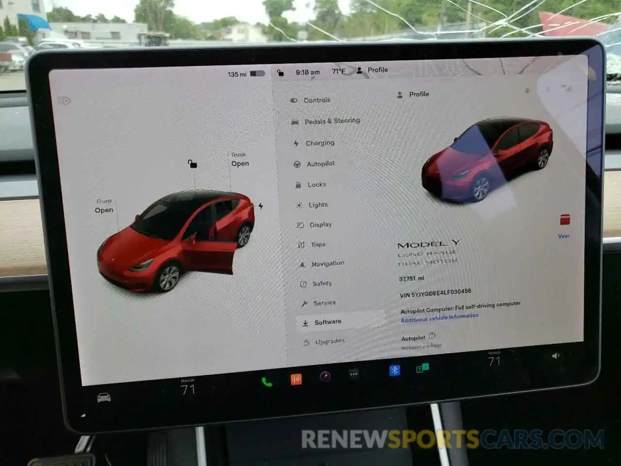 8 Photograph of a damaged car 5YJYGDEE4LF030456 TESLA MODEL Y 2020