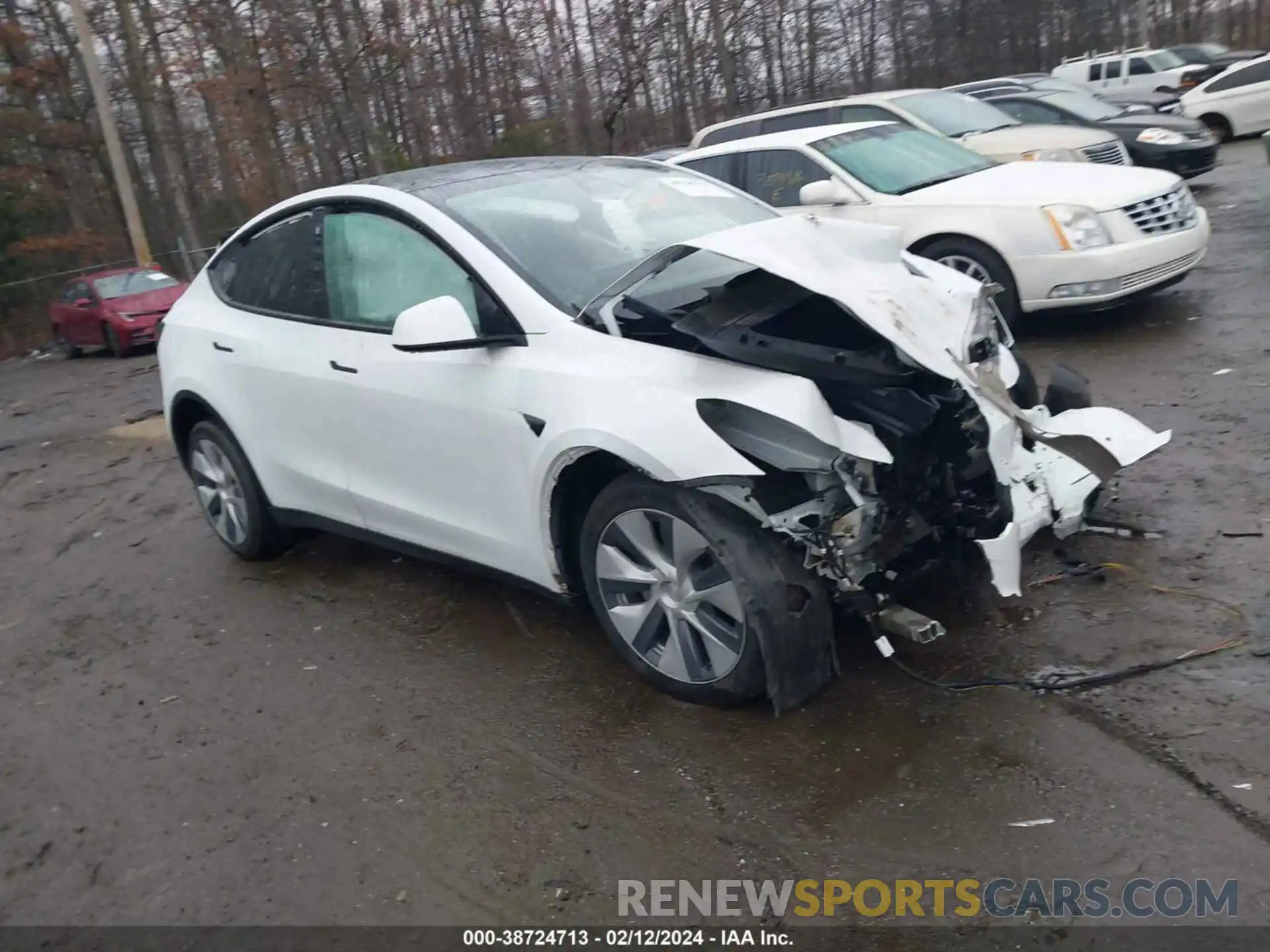 1 Photograph of a damaged car 5YJYGDEE4LF031932 TESLA MODEL Y 2020