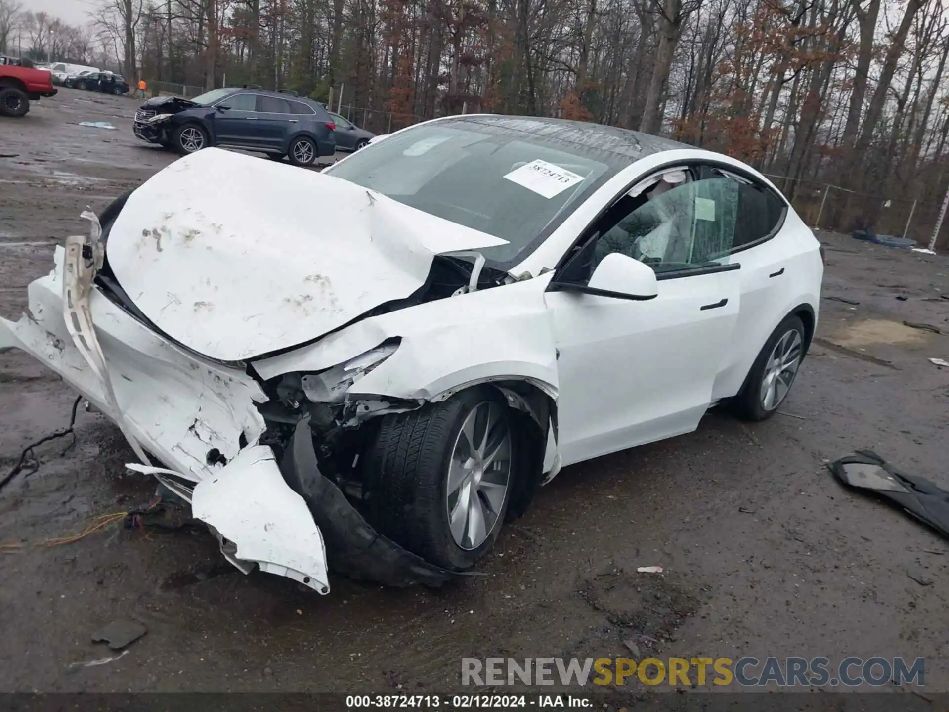 2 Photograph of a damaged car 5YJYGDEE4LF031932 TESLA MODEL Y 2020