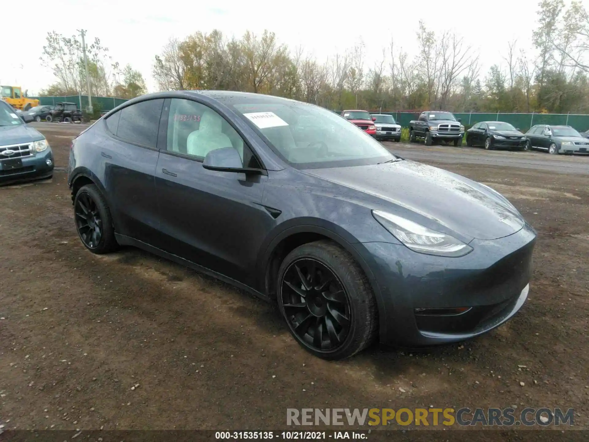 1 Photograph of a damaged car 5YJYGDEE4LF034796 TESLA MODEL Y 2020