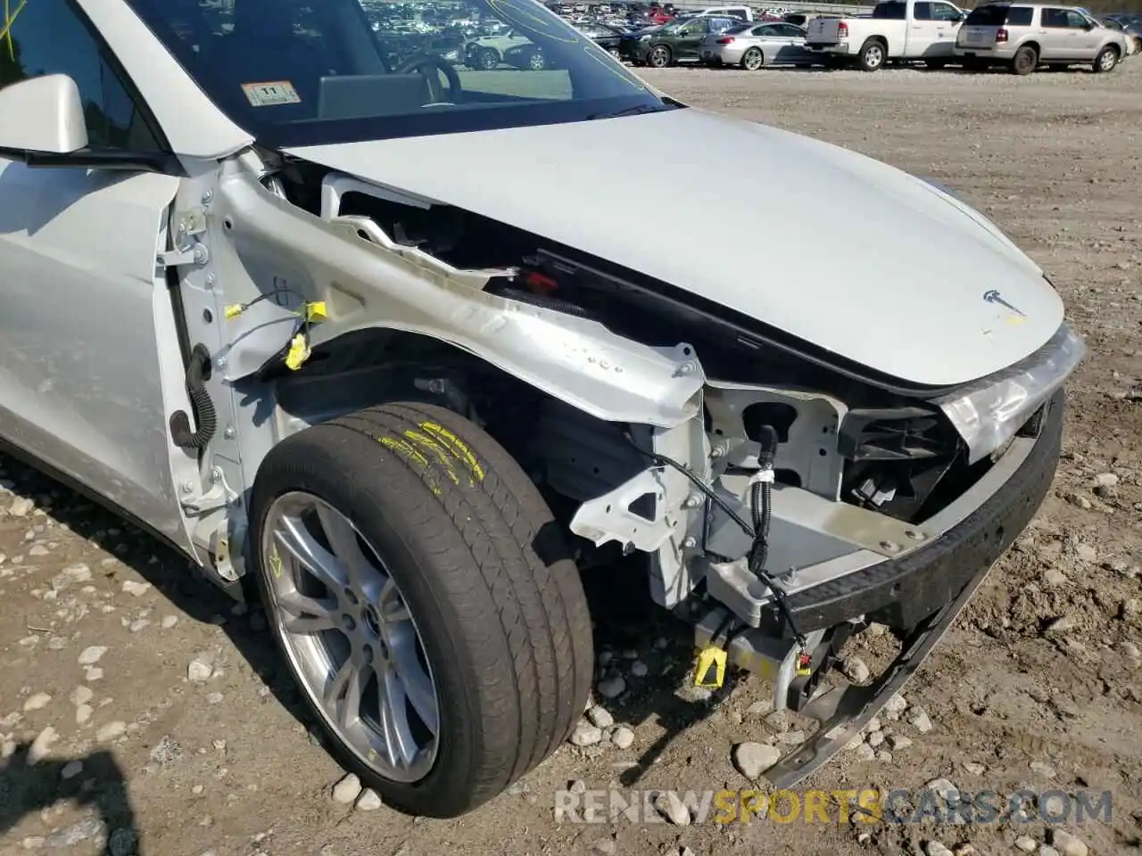 9 Photograph of a damaged car 5YJYGDEE4LF037021 TESLA MODEL Y 2020