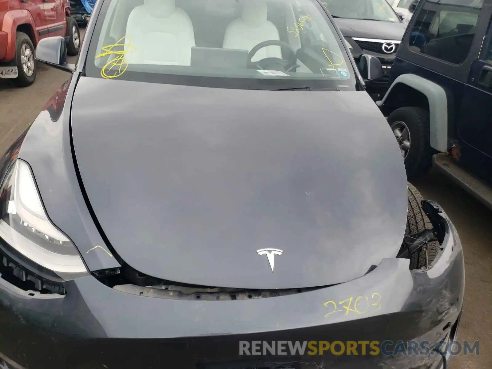 7 Photograph of a damaged car 5YJYGDEE4LF040923 TESLA MODEL Y 2020