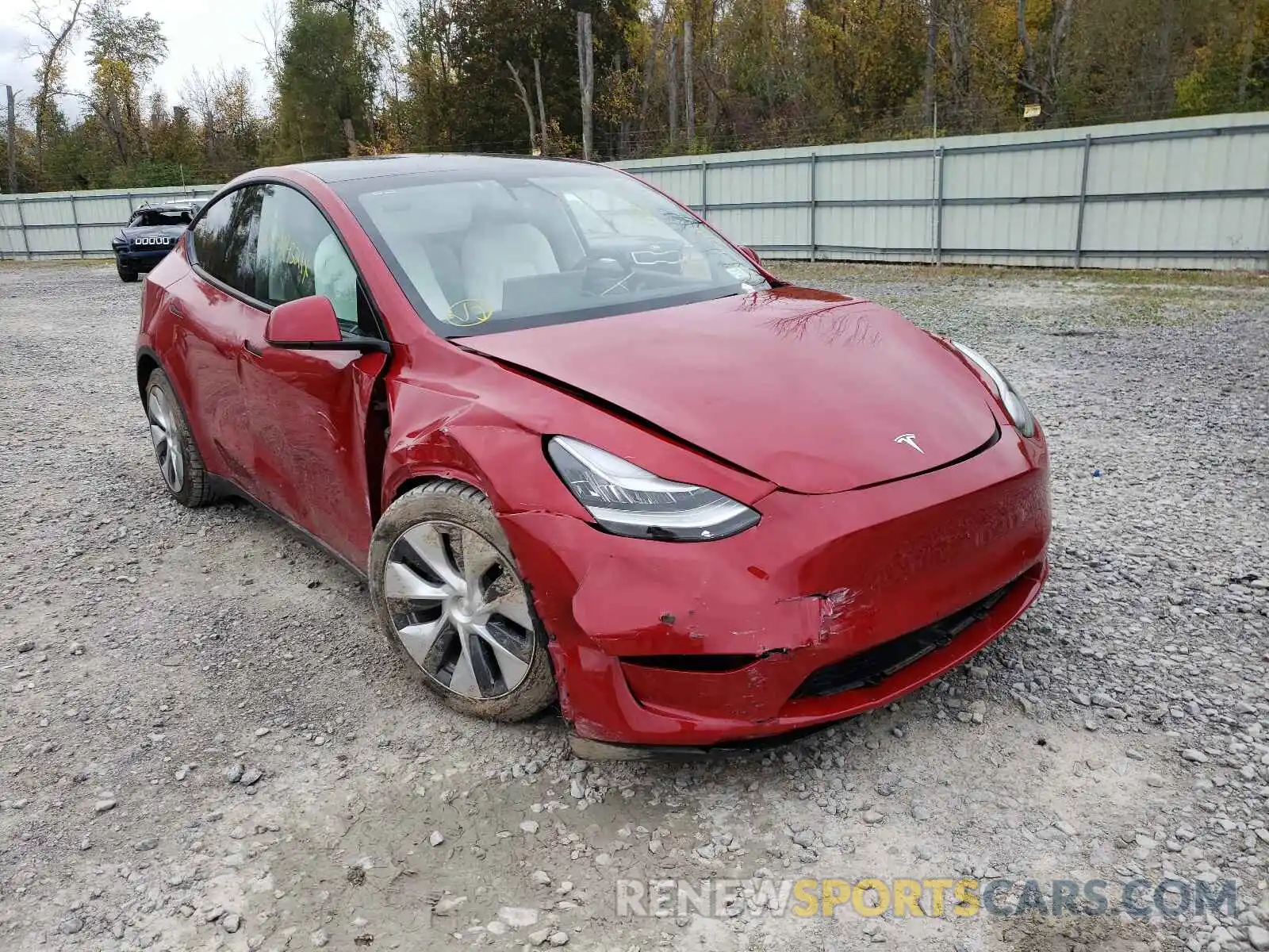 1 Photograph of a damaged car 5YJYGDEE4LF044759 TESLA MODEL Y 2020