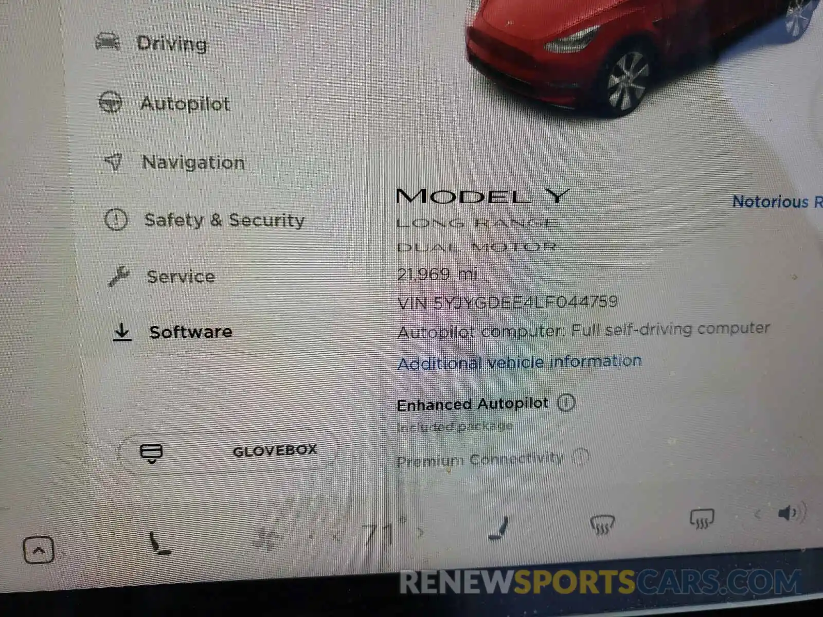 8 Photograph of a damaged car 5YJYGDEE4LF044759 TESLA MODEL Y 2020