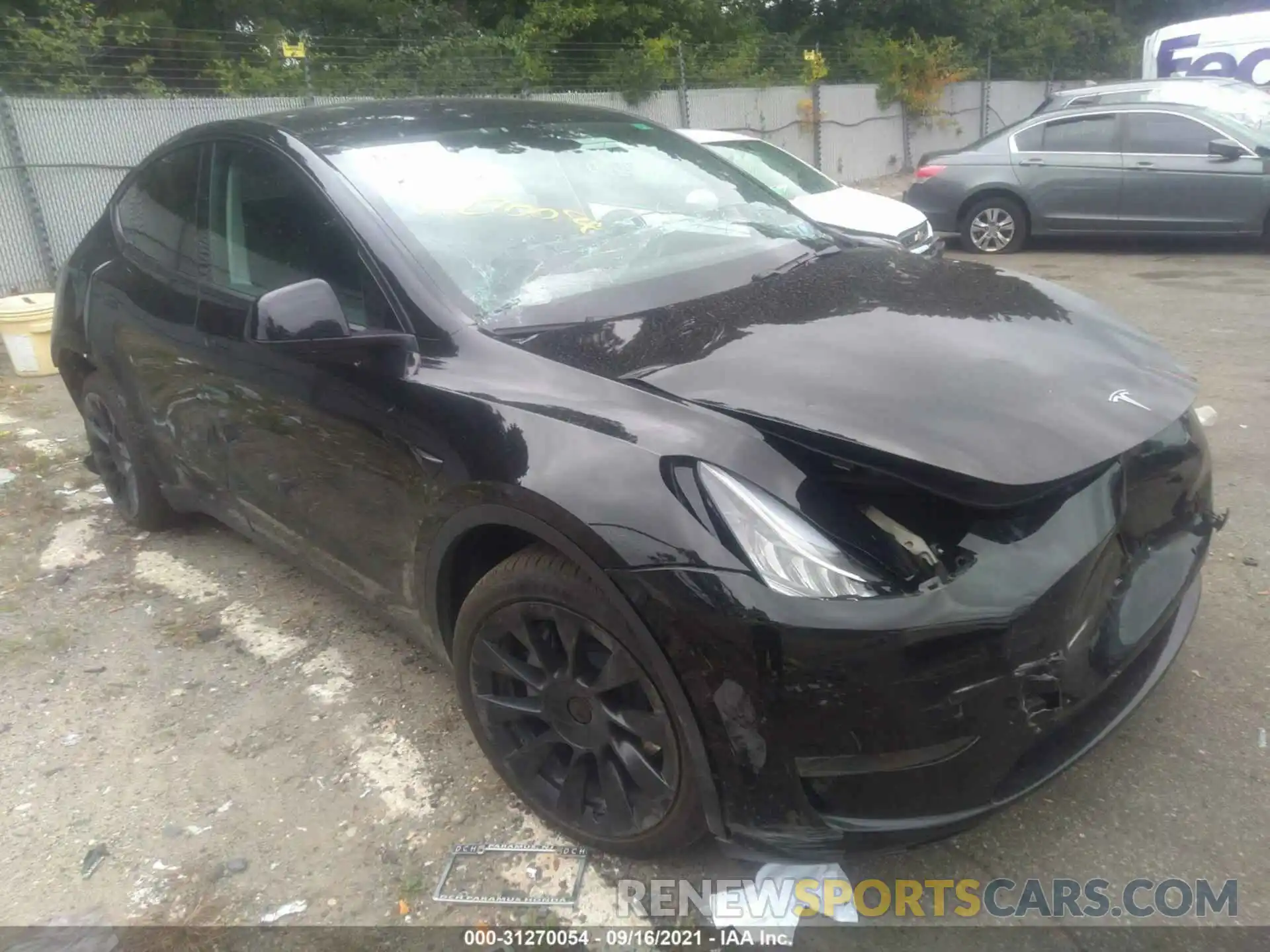 1 Photograph of a damaged car 5YJYGDEE4LF048827 TESLA MODEL Y 2020