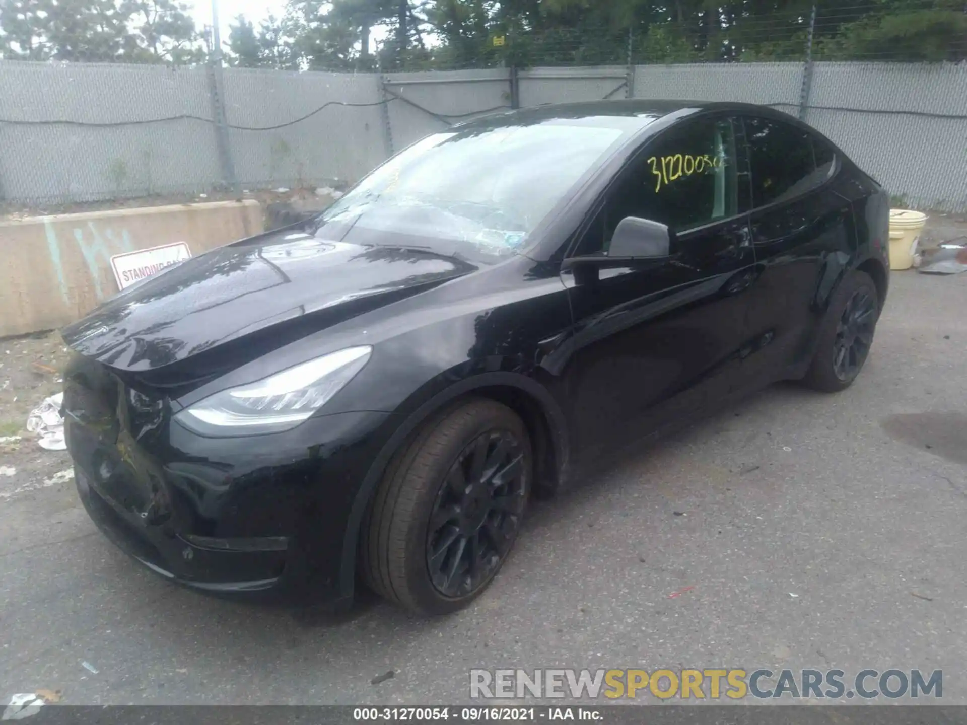 2 Photograph of a damaged car 5YJYGDEE4LF048827 TESLA MODEL Y 2020