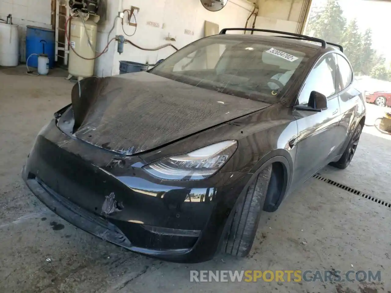 2 Photograph of a damaged car 5YJYGDEE4LF052487 TESLA MODEL Y 2020