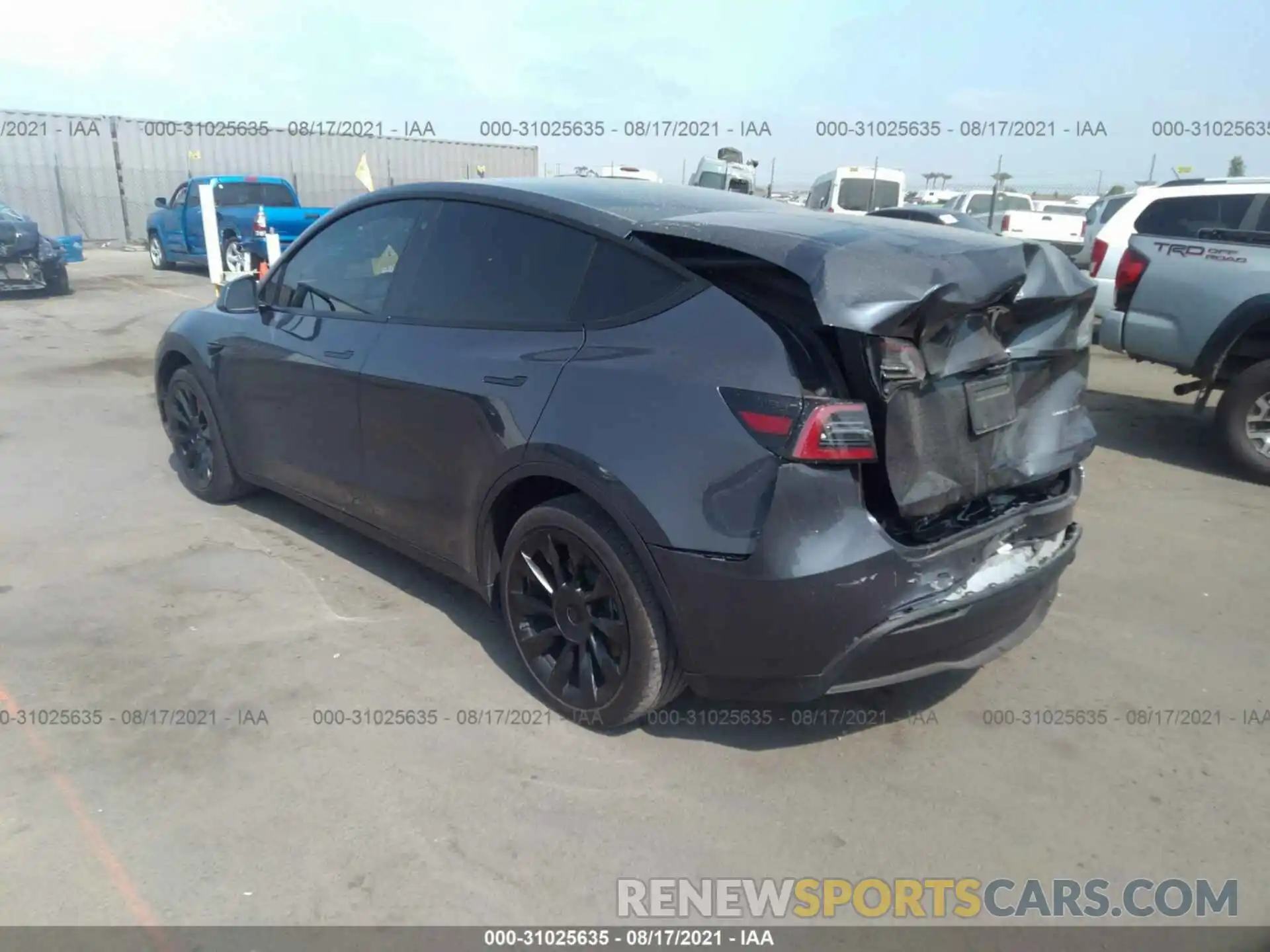 3 Photograph of a damaged car 5YJYGDEE5LF008482 TESLA MODEL Y 2020