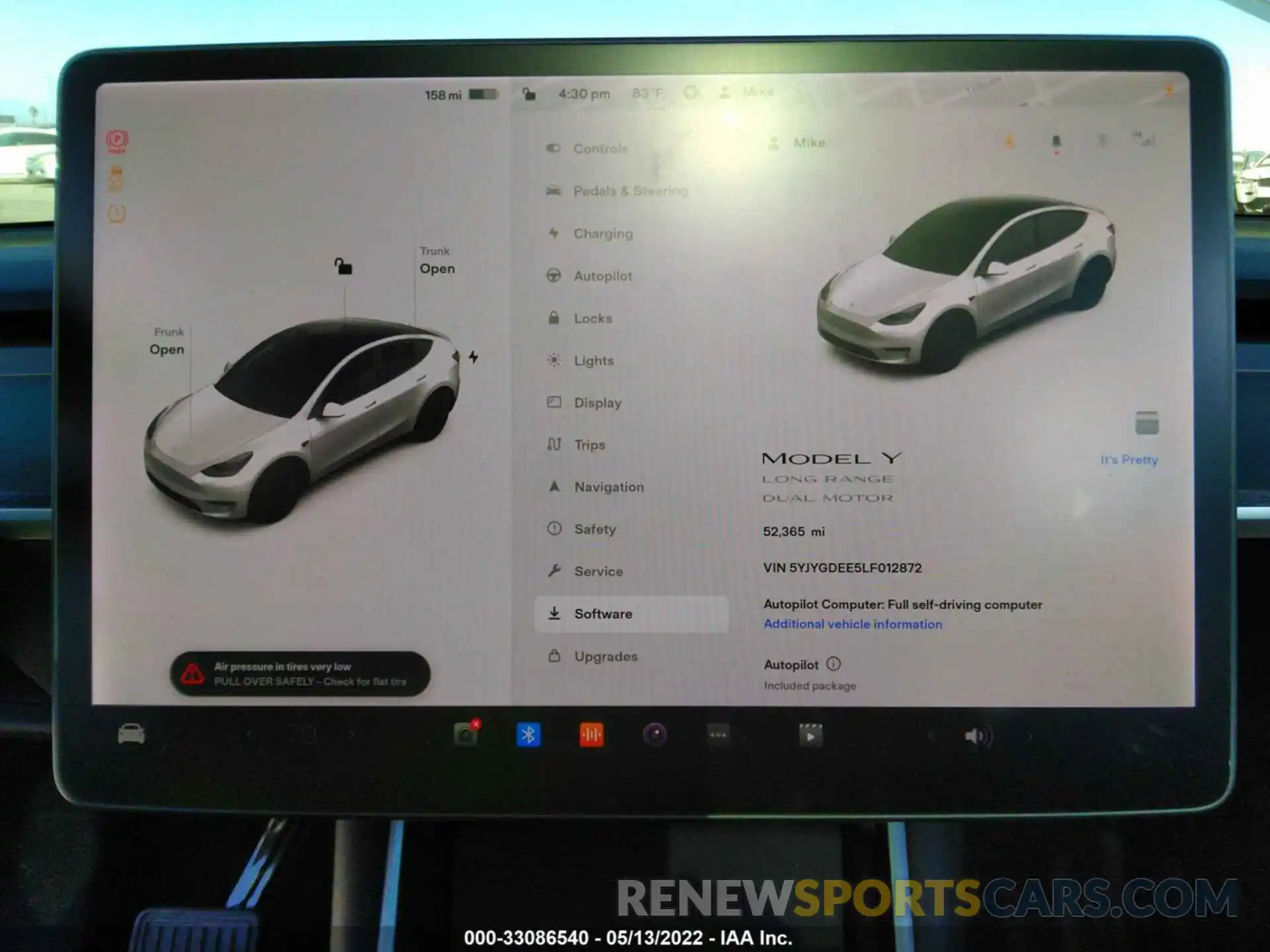 7 Photograph of a damaged car 5YJYGDEE5LF012872 TESLA MODEL Y 2020