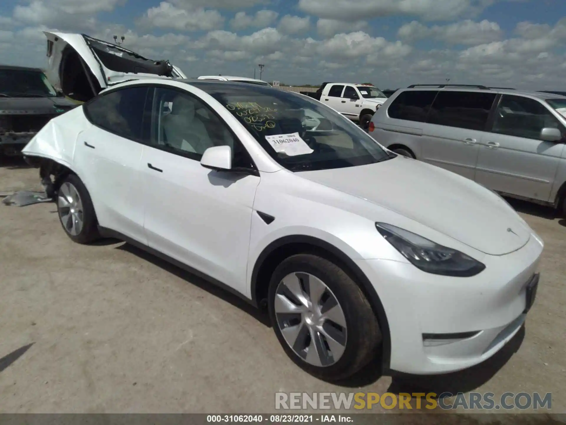 1 Photograph of a damaged car 5YJYGDEE5LF023595 TESLA MODEL Y 2020