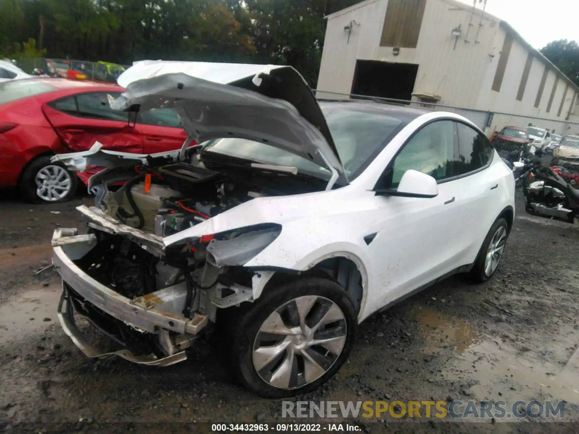 2 Photograph of a damaged car 5YJYGDEE5LF027355 TESLA MODEL Y 2020