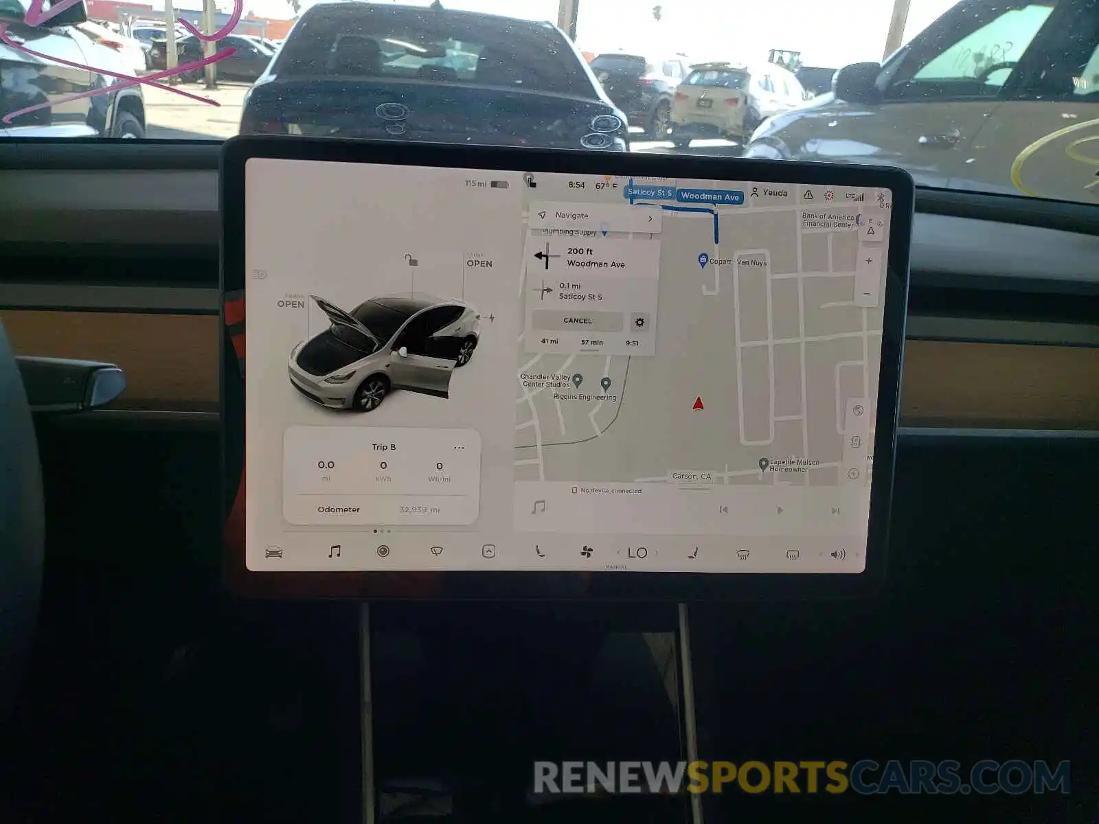 9 Photograph of a damaged car 5YJYGDEE5LF036959 TESLA MODEL Y 2020