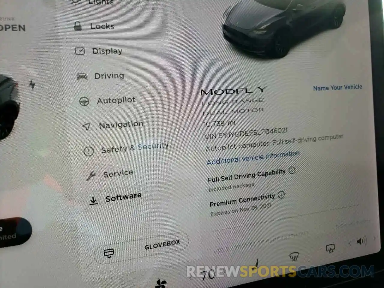 8 Photograph of a damaged car 5YJYGDEE5LF046021 TESLA MODEL Y 2020