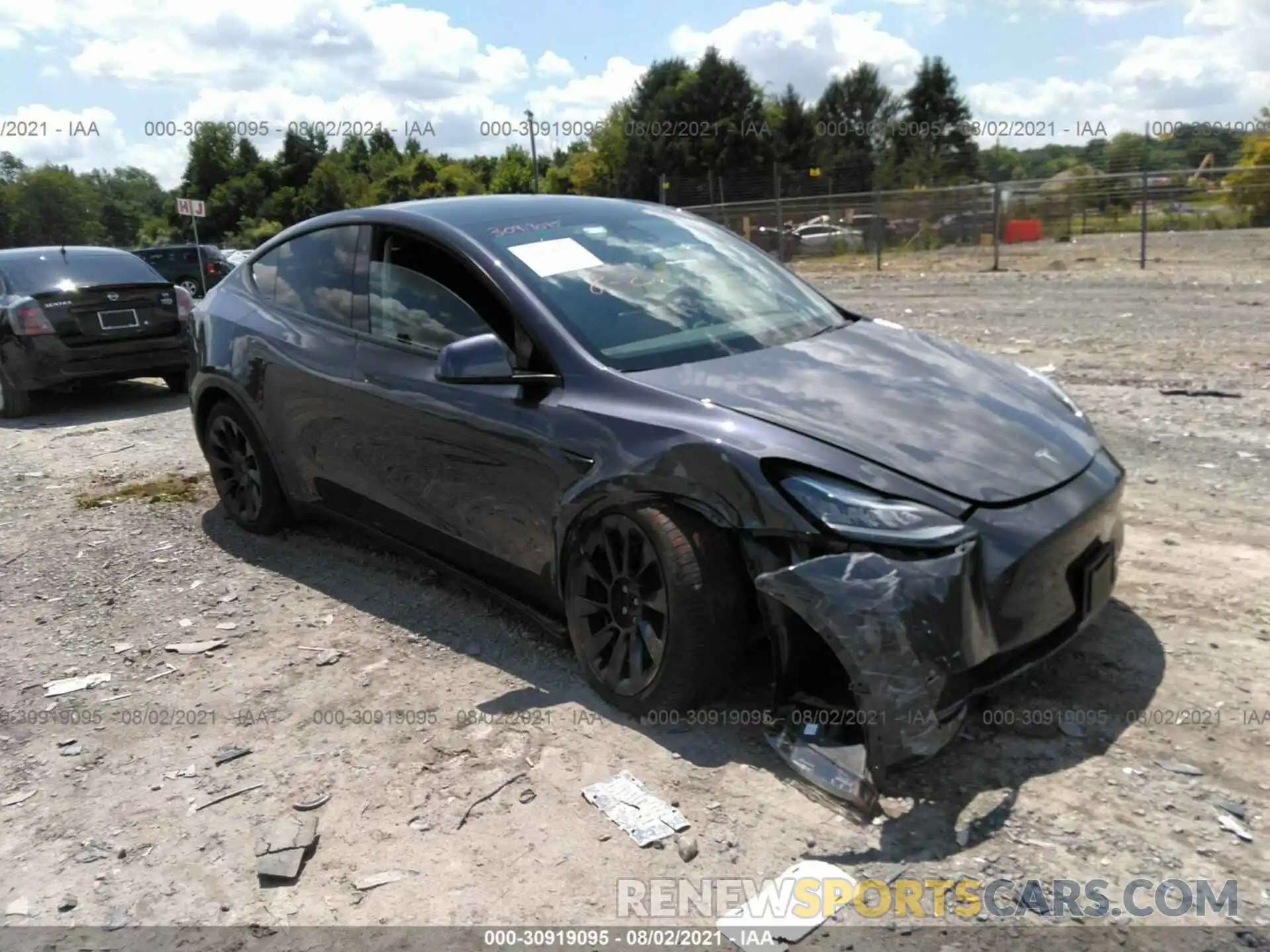 1 Фотография поврежденного автомобиля 5YJYGDEE5LF048562 TESLA MODEL Y 2020