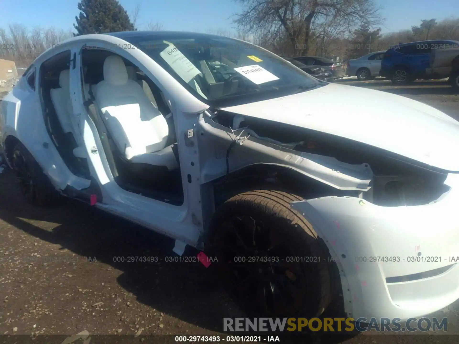 6 Photograph of a damaged car 5YJYGDEE5LF049209 TESLA MODEL Y 2020