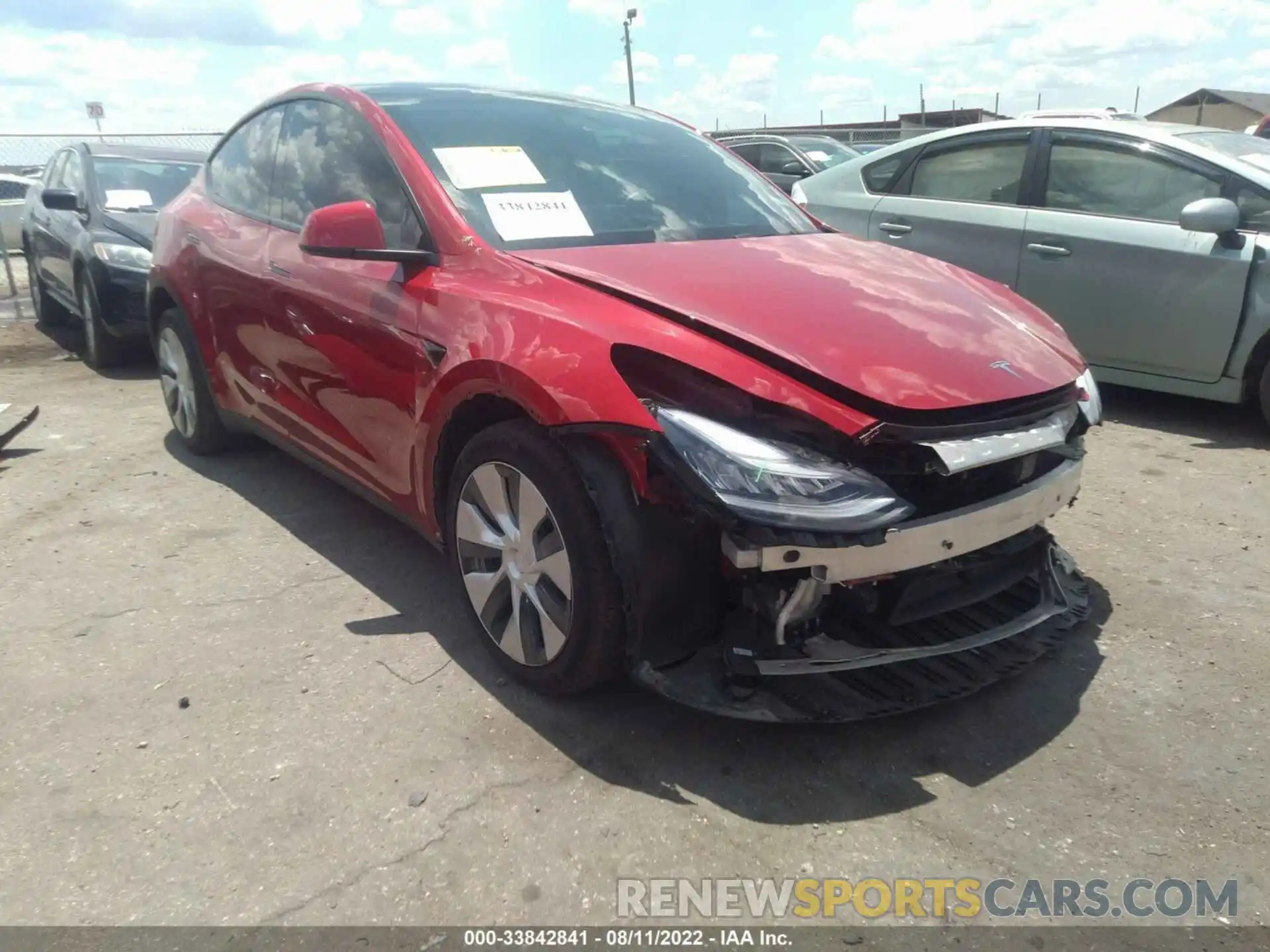 1 Photograph of a damaged car 5YJYGDEE5LF050280 TESLA MODEL Y 2020