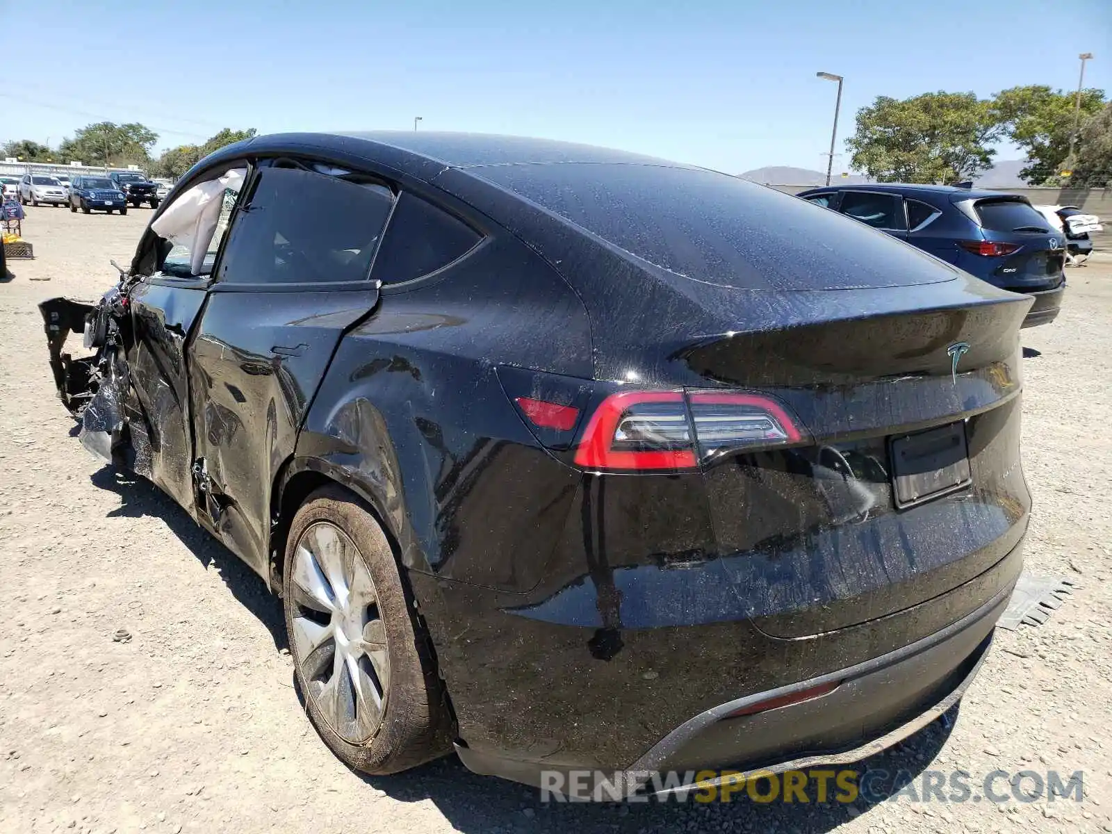 3 Photograph of a damaged car 5YJYGDEE5LF053342 TESLA MODEL Y 2020