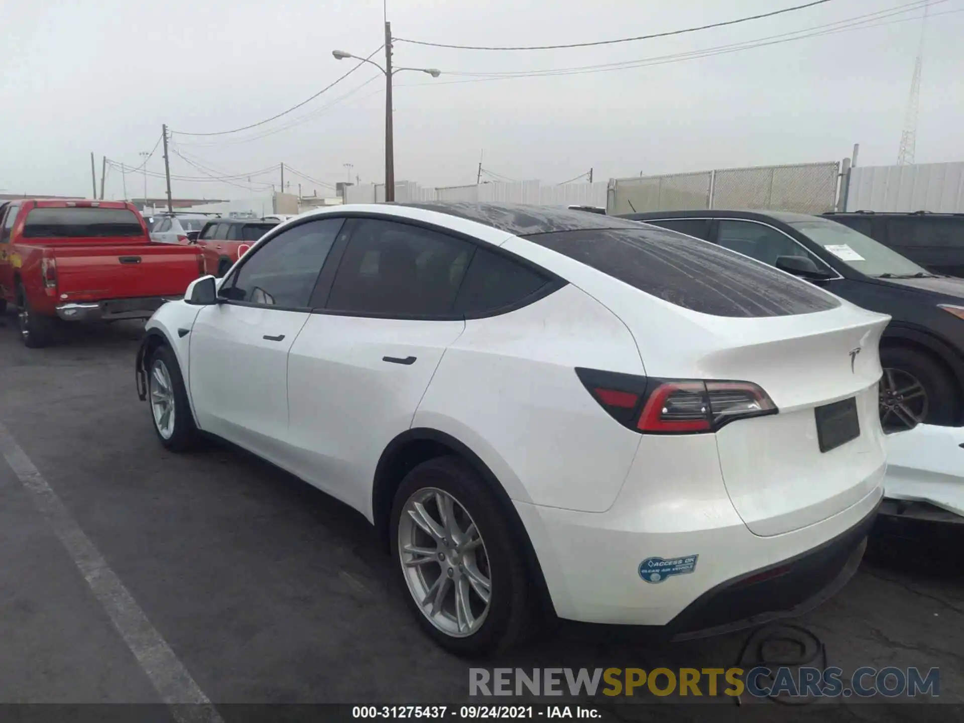 3 Photograph of a damaged car 5YJYGDEE5LF054426 TESLA MODEL Y 2020