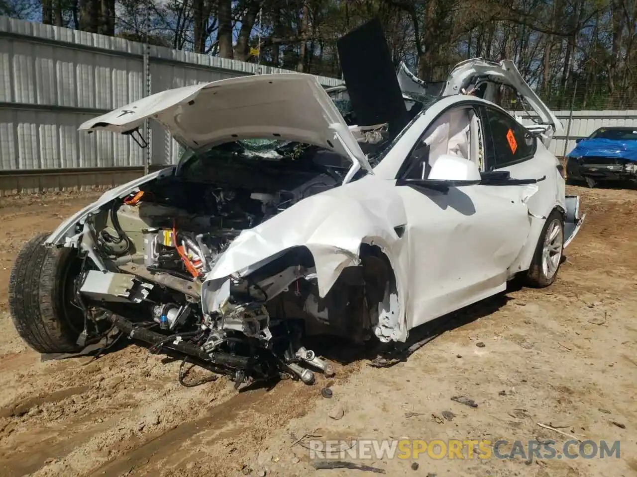 2 Photograph of a damaged car 5YJYGDEE6LF010063 TESLA MODEL Y 2020